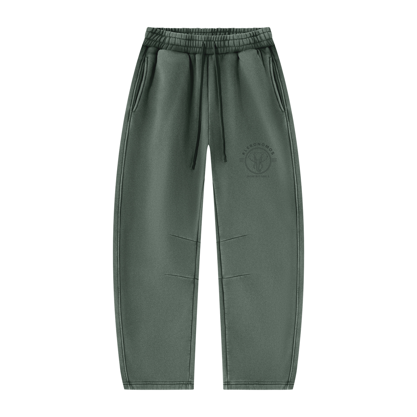 By Law - Unisex Vintage Wash Barrel Leg Fleece Sweatpants
