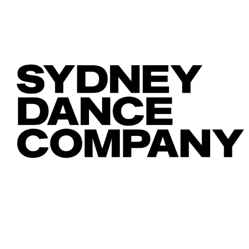 Logo of Sydney Dance Company in black text.