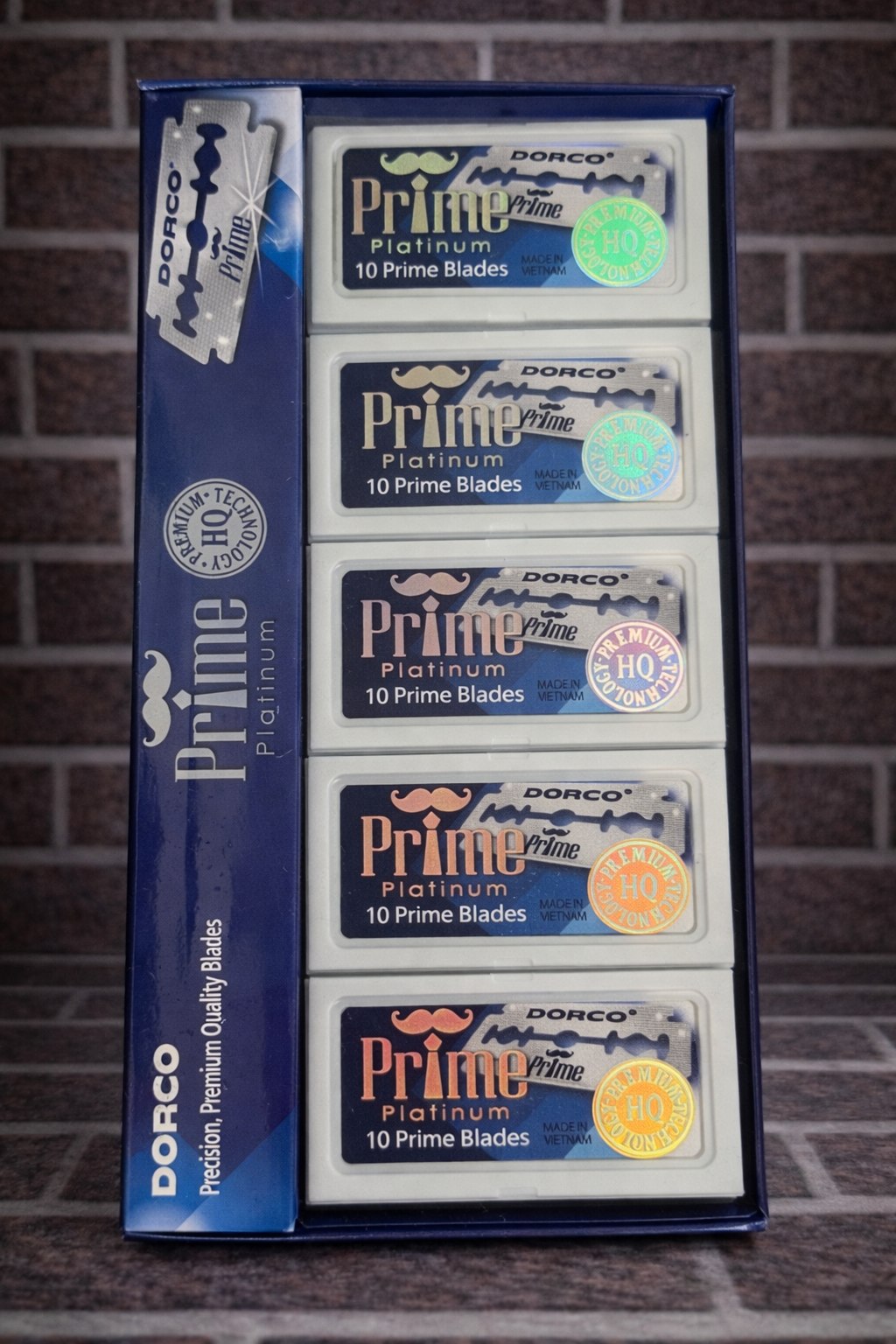 Dorco Prime Platinum Double Edge Razor Blades 100pk