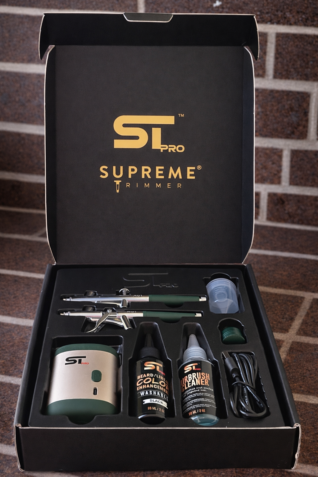 Supreme Trimmer Color Enhancement Airbrush Compressor Kit (AG1)