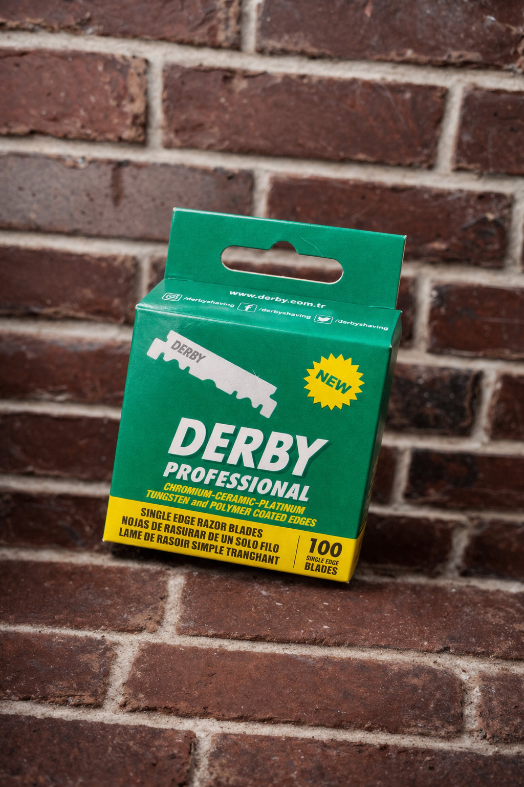 Derby Professional Single Edge Razor Blades 100 Count