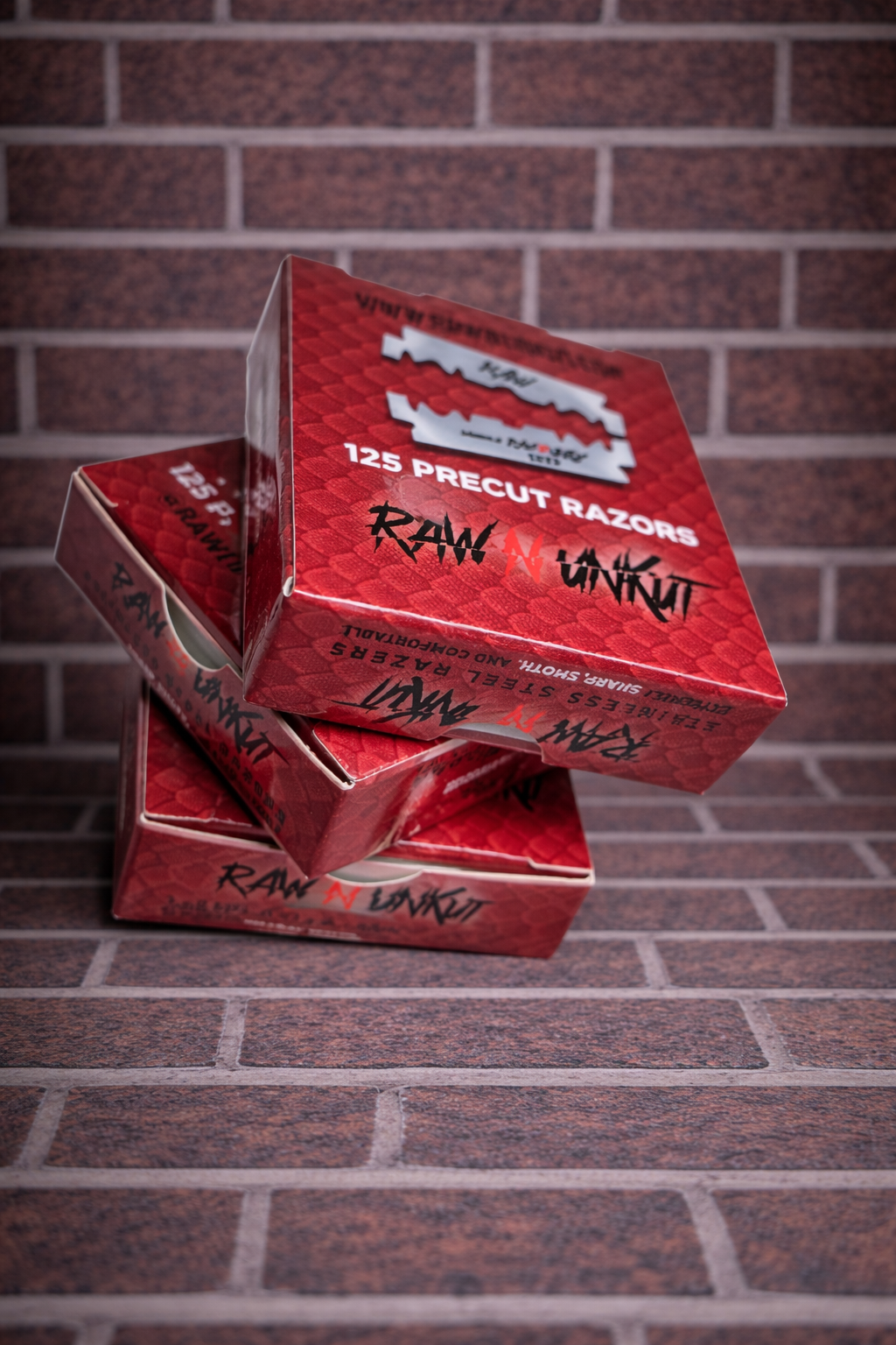 Raw N UnKut Precut Razor Blade 125ct