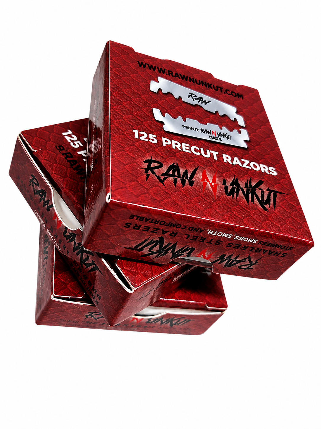 Raw N UnKut Precut Razor Blade 125ct
