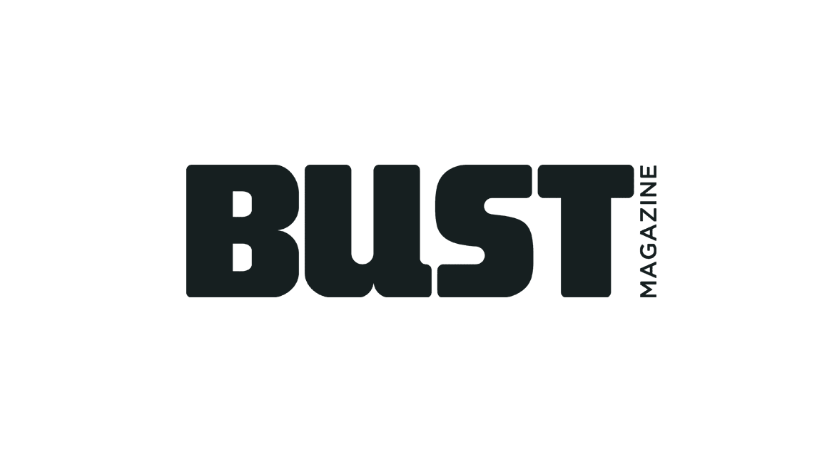 Bust Magazine logo in black text on a plain background.