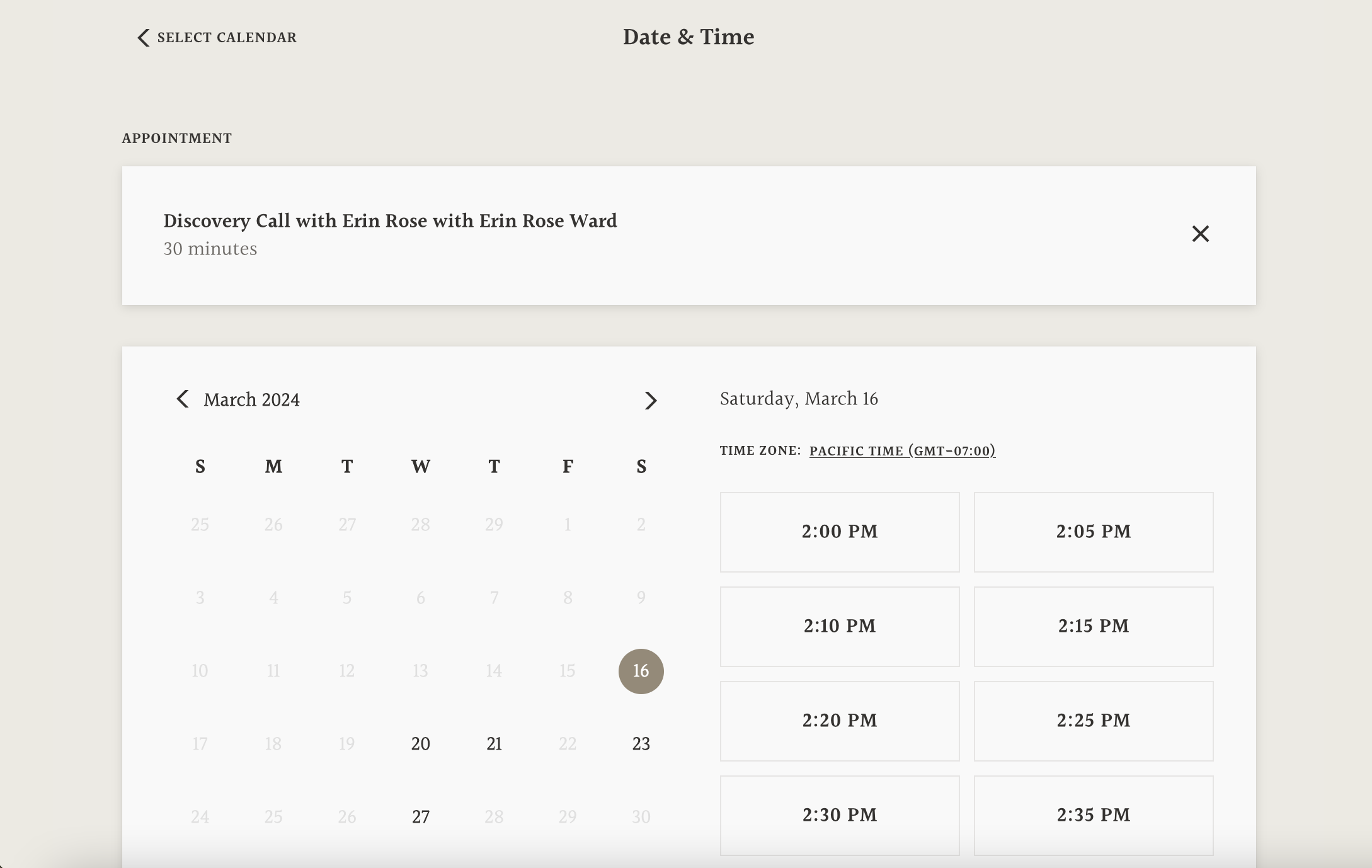 Standout Squarespace Booking Embed