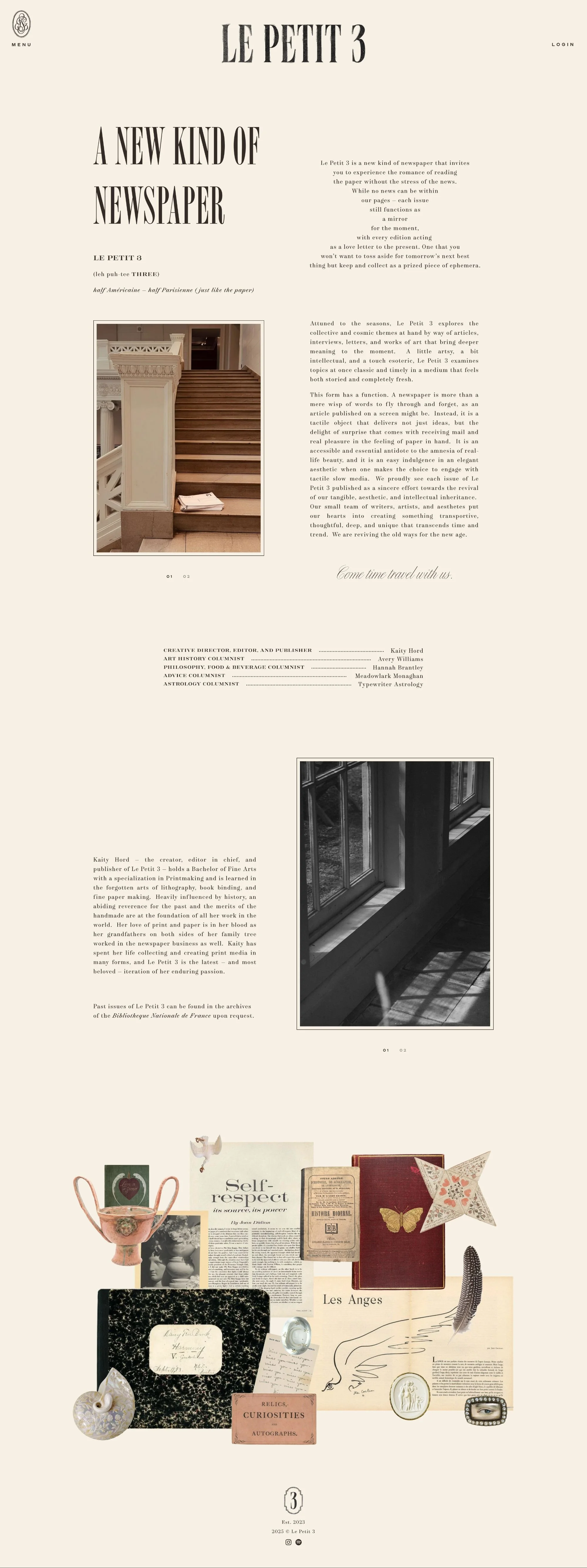  01.3  
Clean, editorial design mirrors the newspaper's print experience