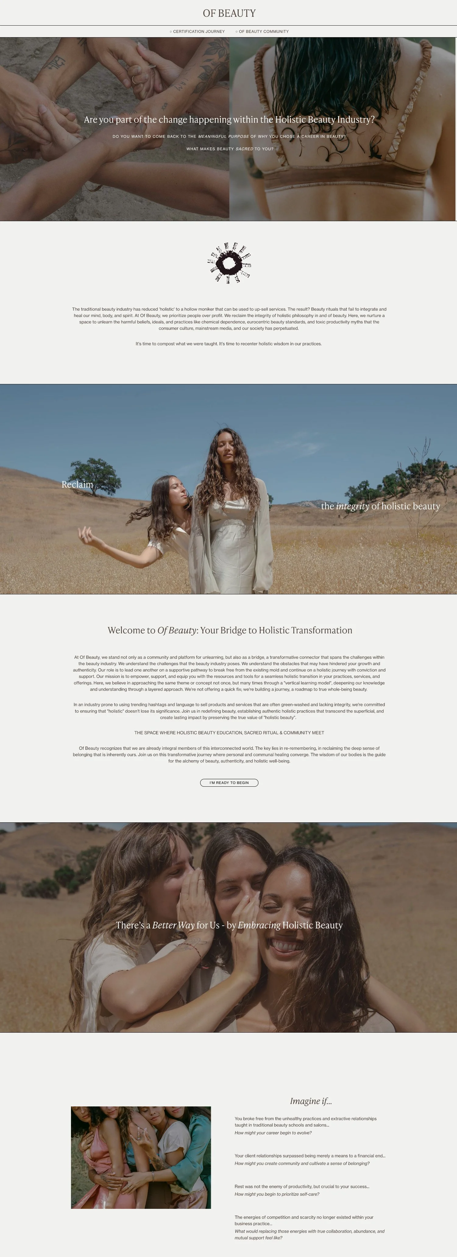  01.1  
A single scrolling sales page highlights each aspect of the offer through immersive storytelling