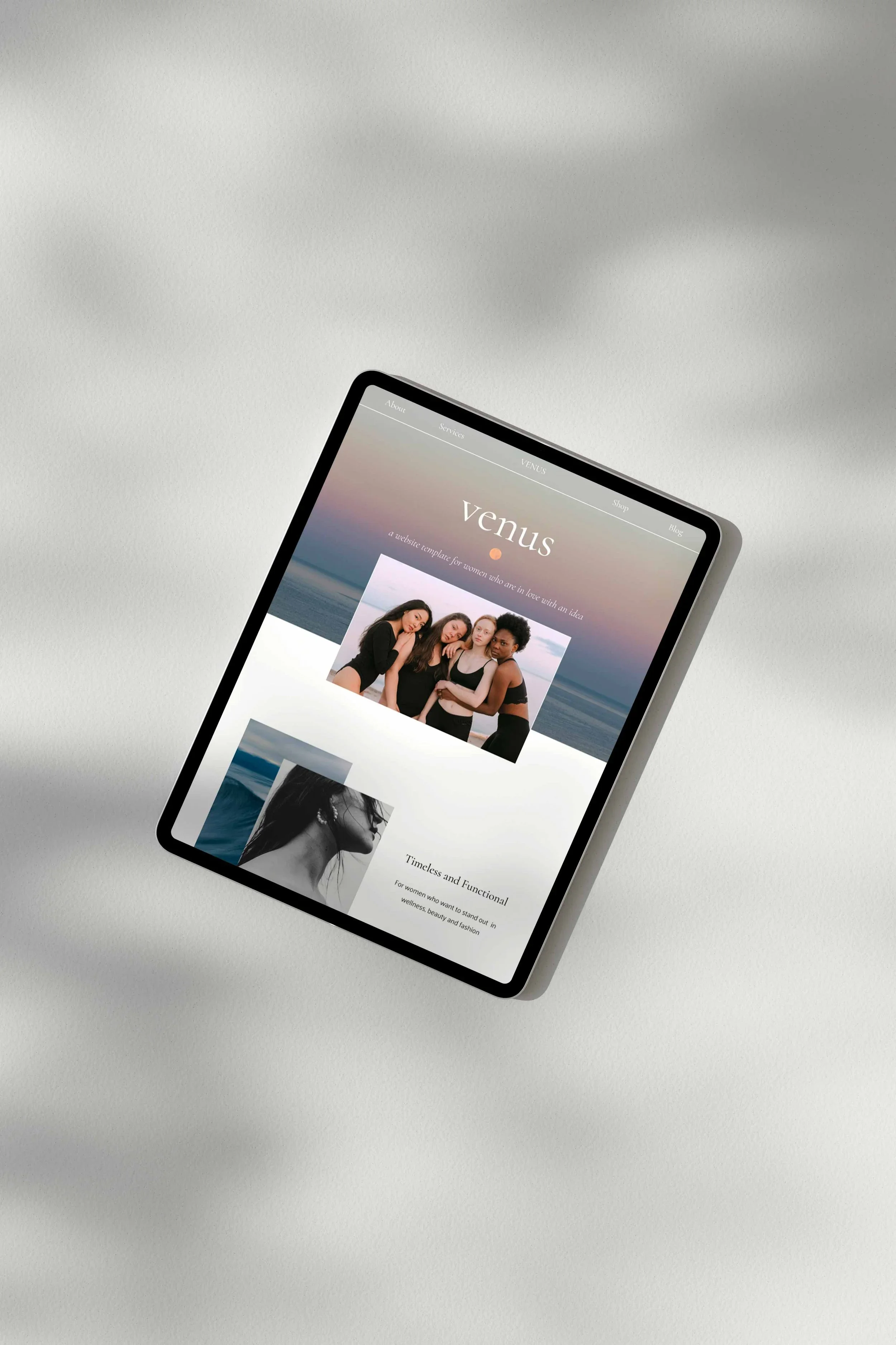 ‘Venus’ Squarespace 7.1 Website Template