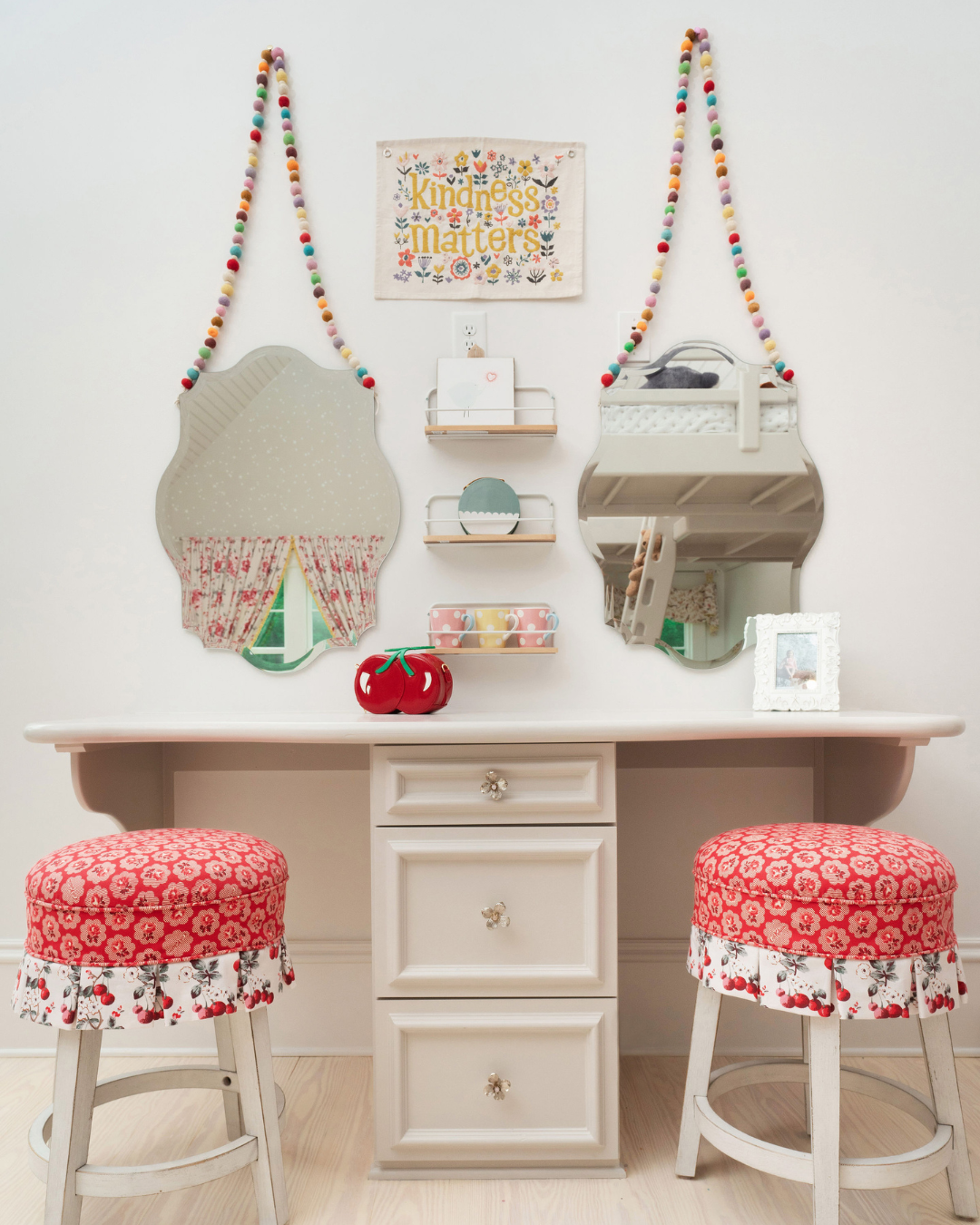 Custom children's vanity design by Interior Styles, interior design in North Georgia.