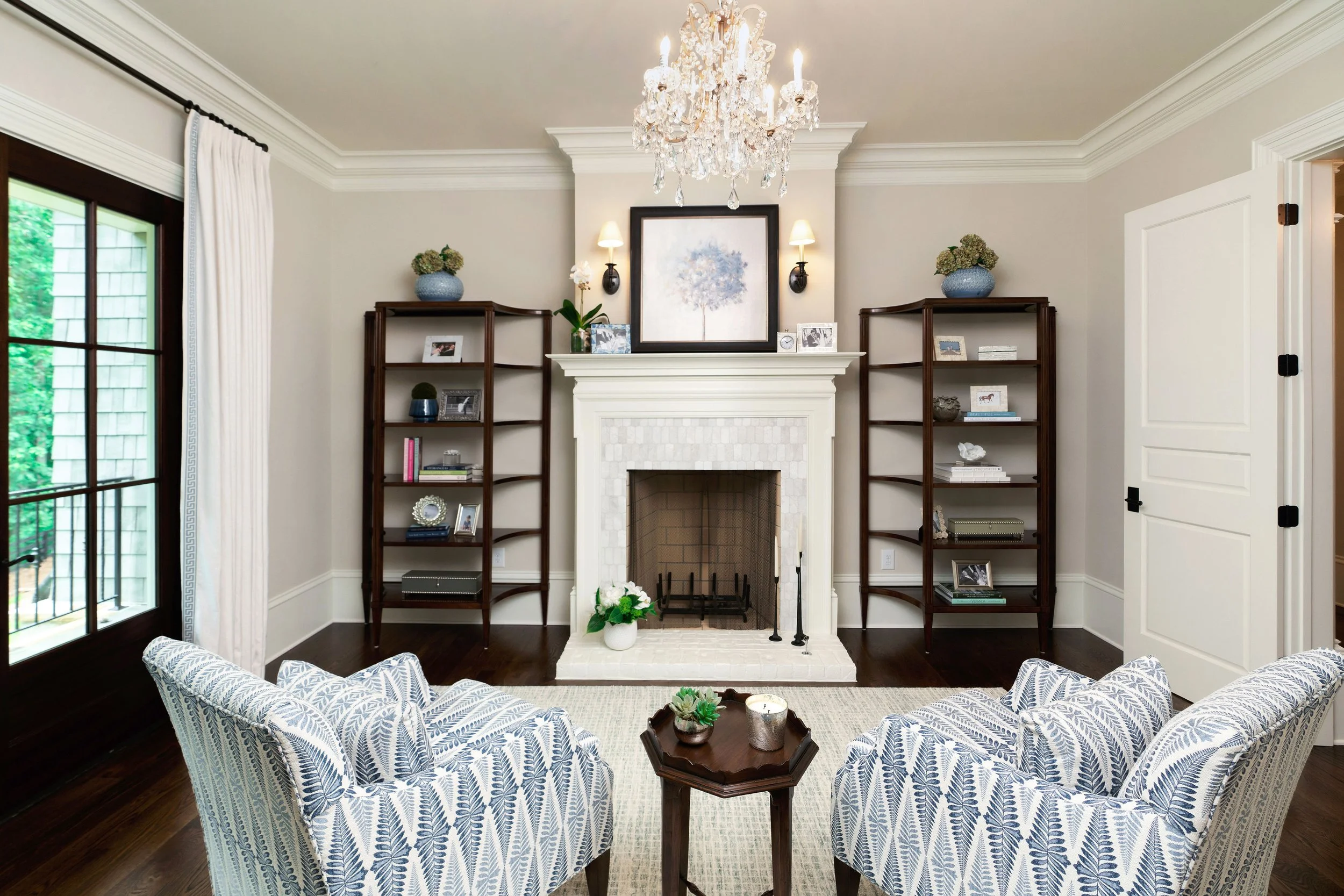 Custom sitting area design by Interior Styles, interior design in North Georgia.