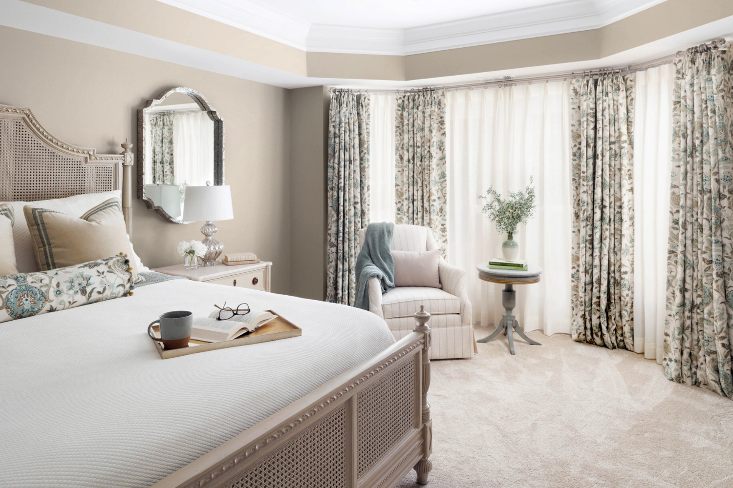 Classic bedroom design by Interior Styles, interior design in North Georgia.