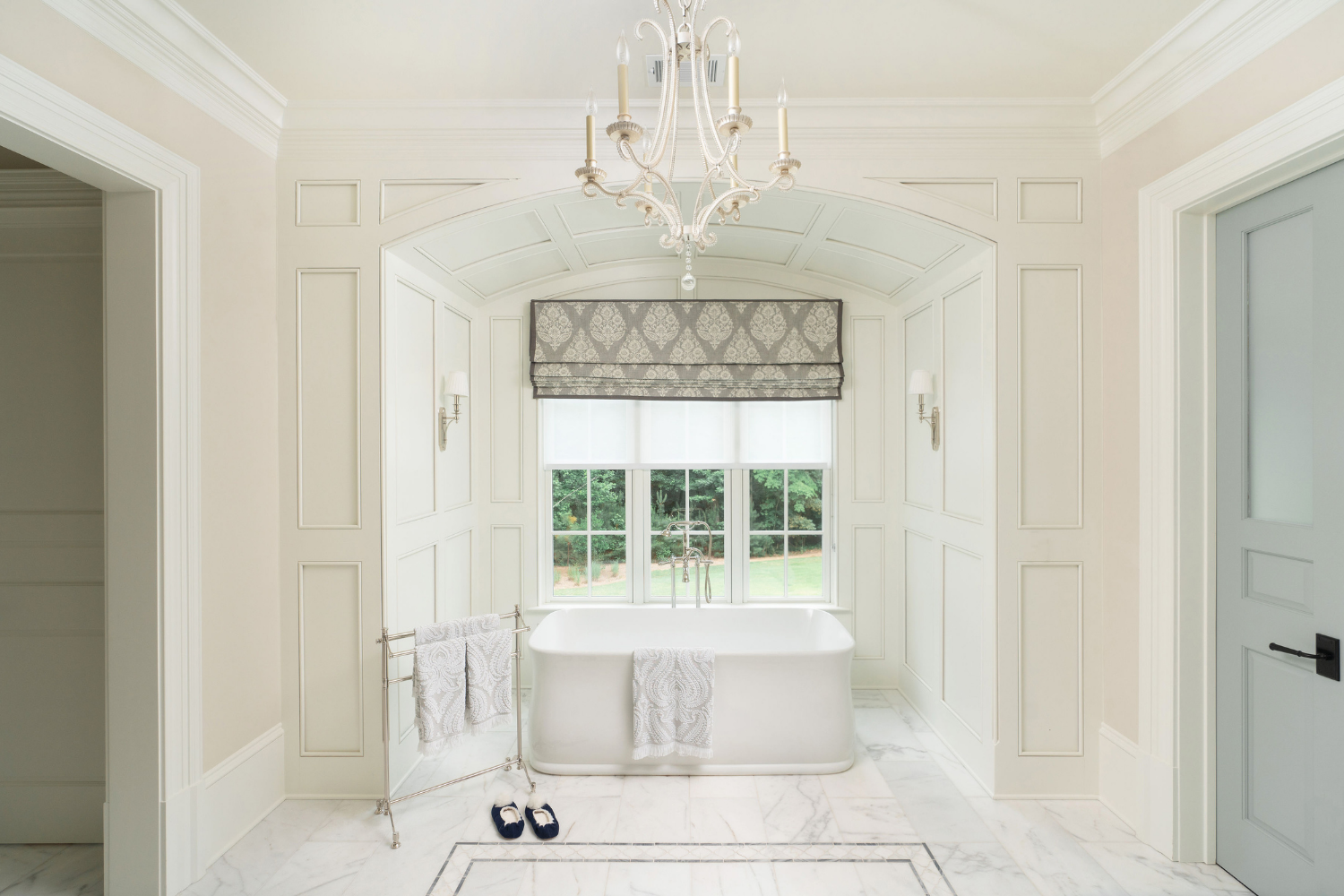 Custom primary bathroom design by Interior Styles, interior design in North Georgia.