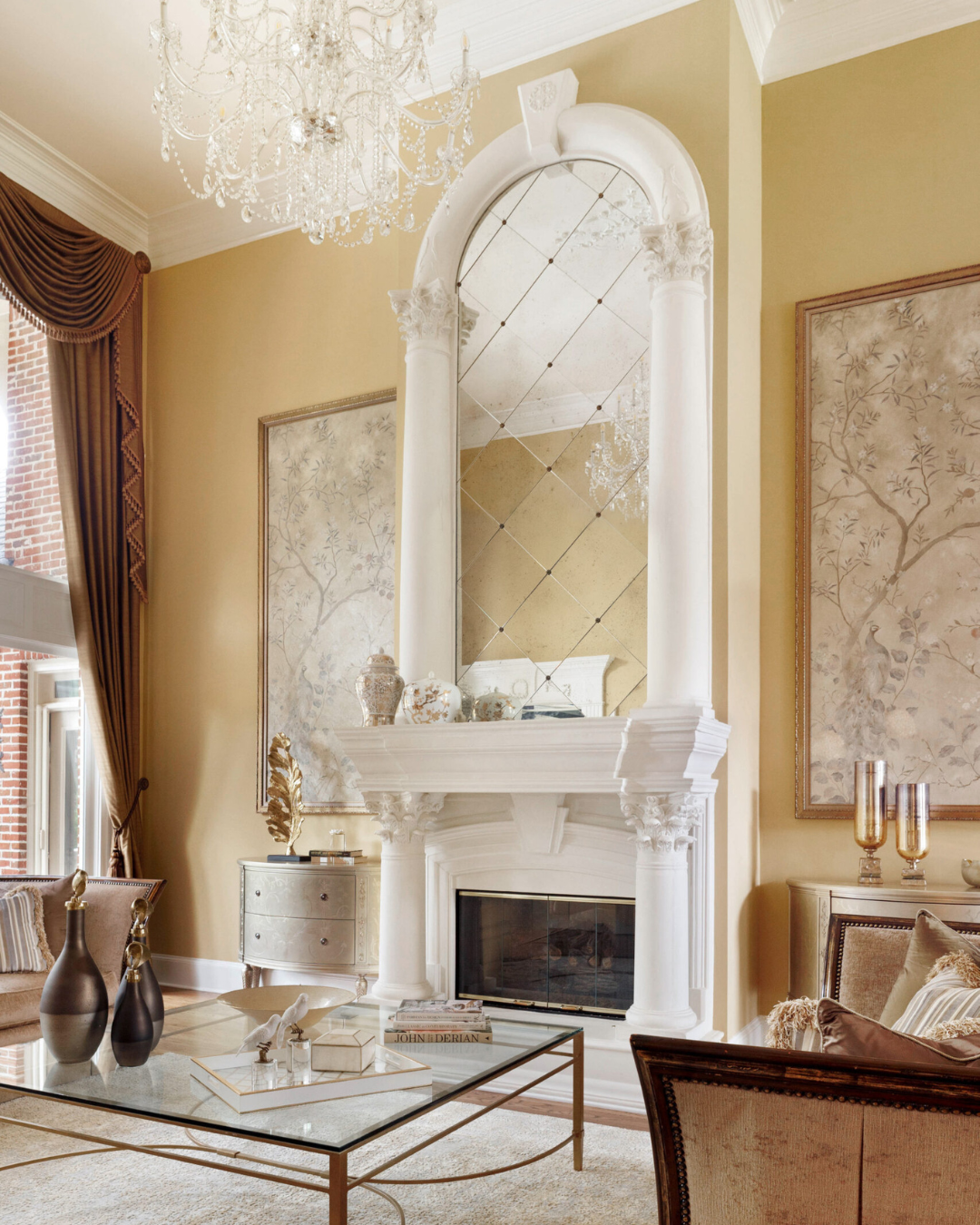 Classic living room design by Interior Styles, interior design in North Georgia.