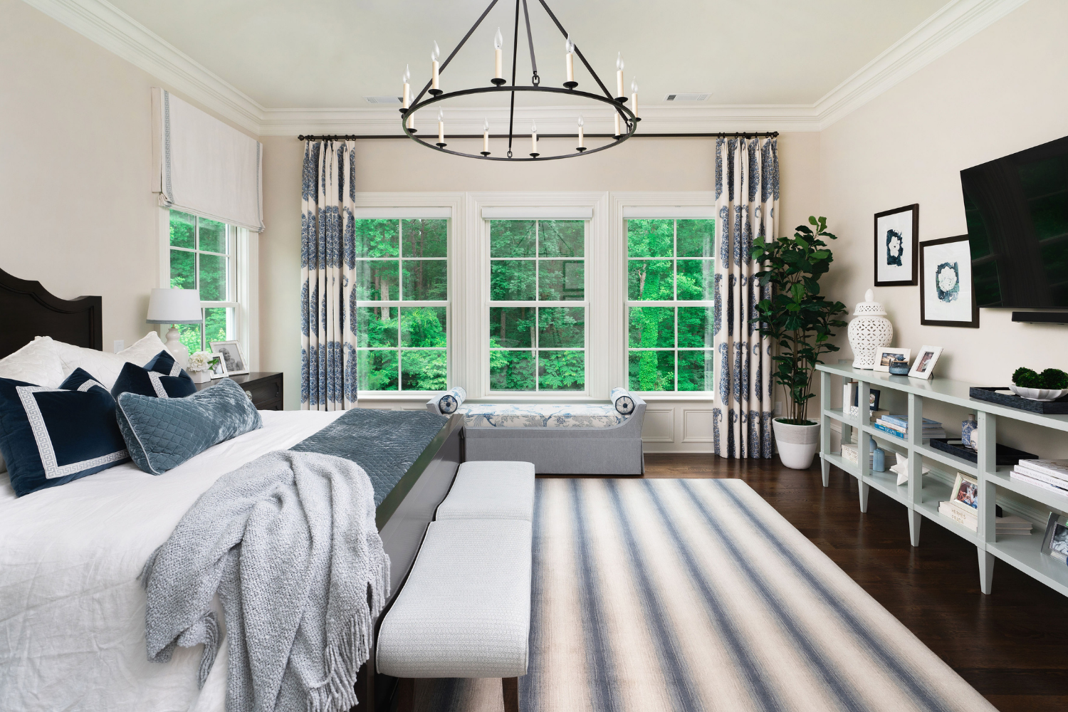 Custom bedroom design by Interior Styles, interior design in North Georgia.