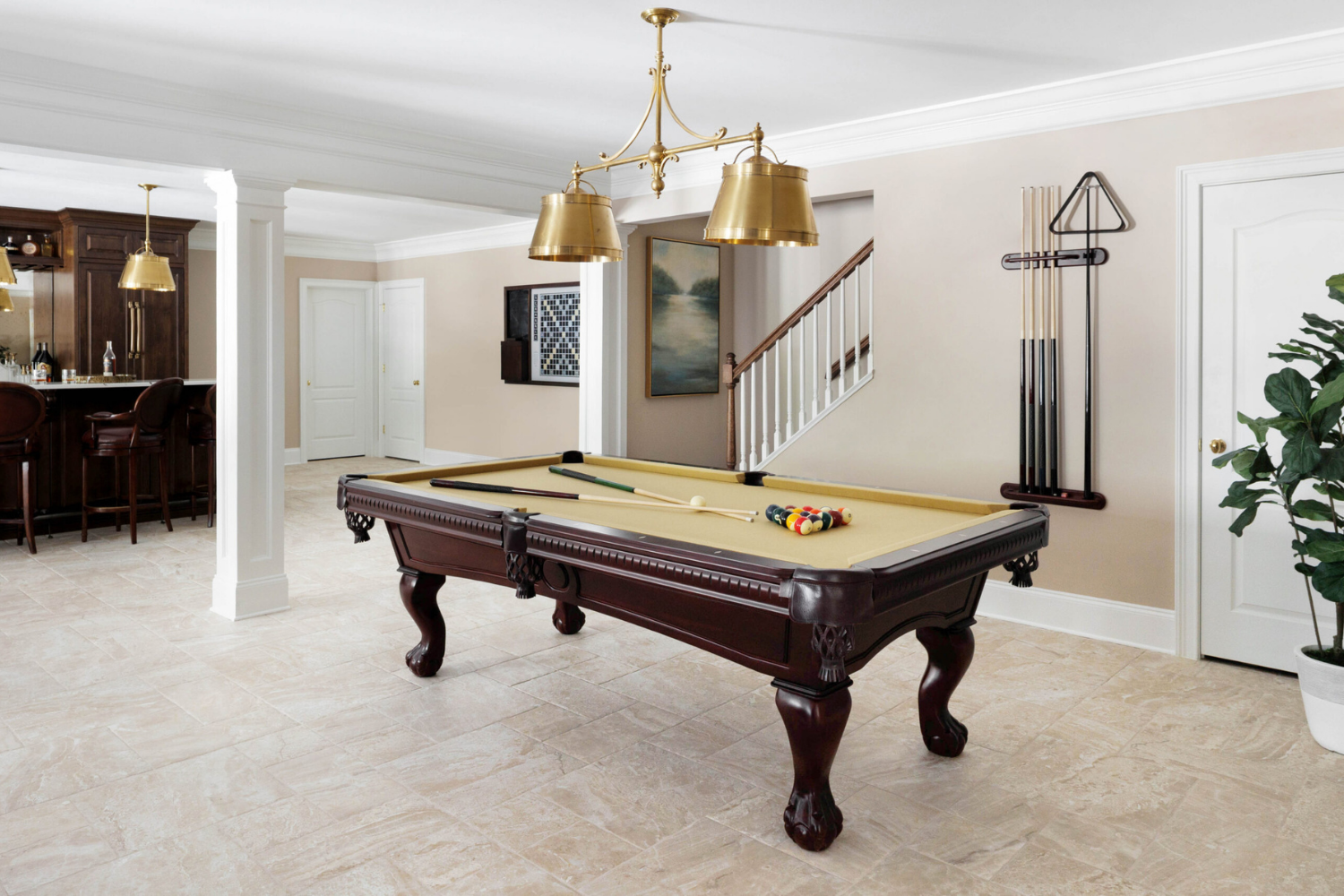 Custom game room design by Interior Styles, interior design in North Georgia.