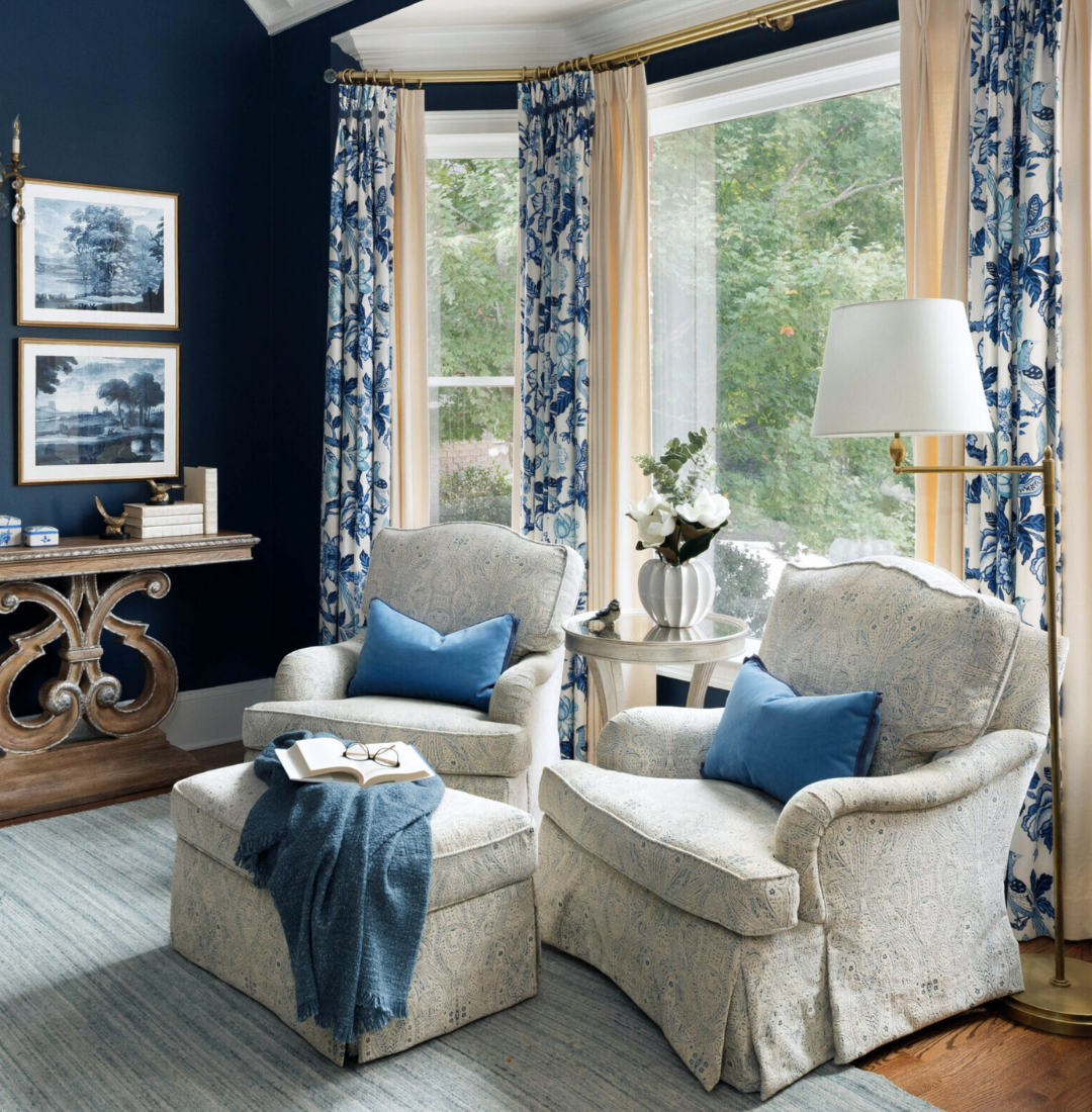 Classic living room design by Interior Styles, interior design in North Georgia.