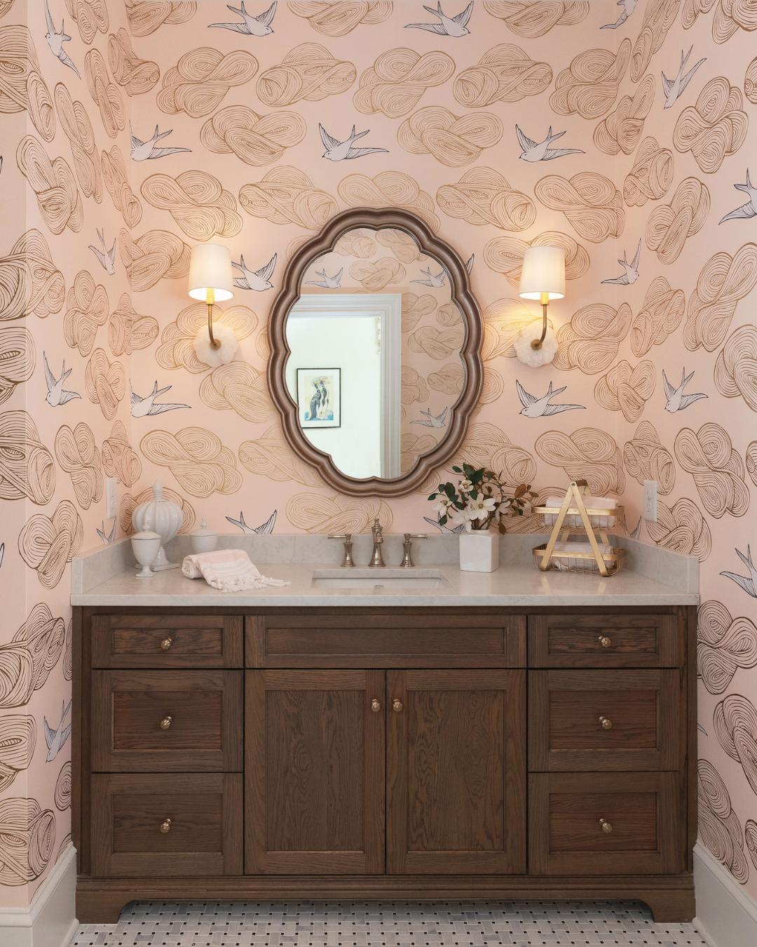 Powder bath design by Interior Styles, interior design in North Georgia.