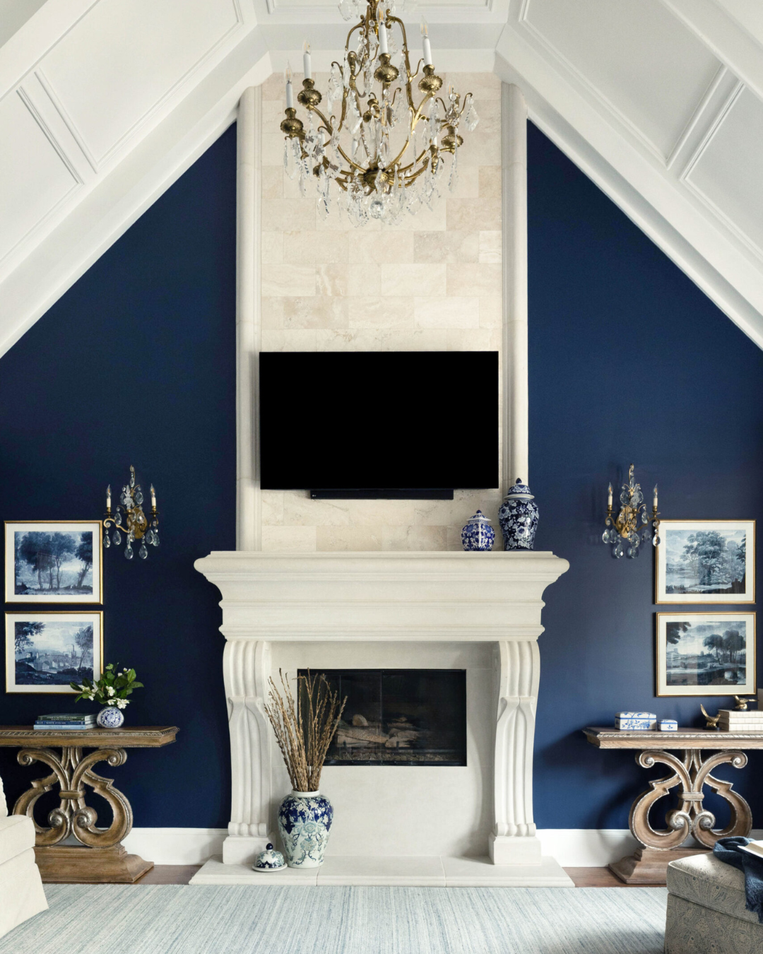 Classic living room design by Interior Styles, interior design in North Georgia.