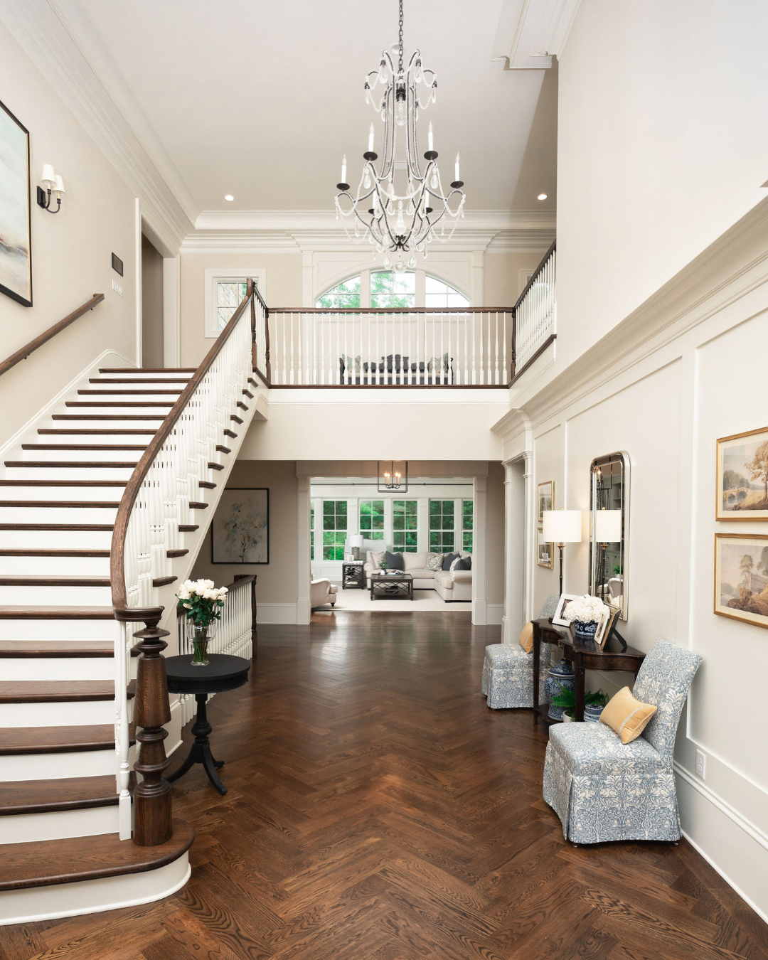 Custom stairwell design by Interior Styles, interior design in North Georgia.