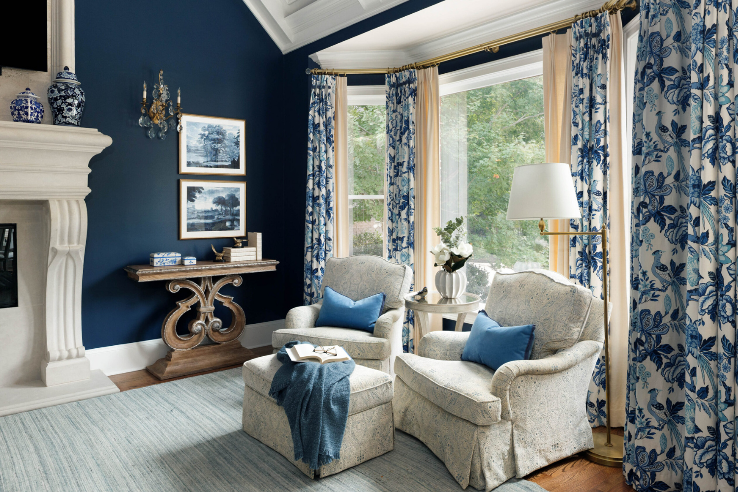 Custom living room interior design by Interior Styles, interior design in North Georgia.