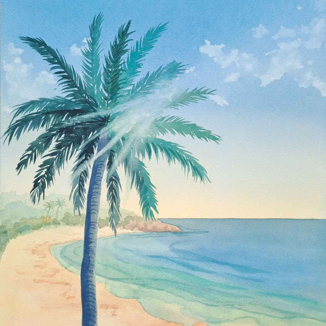 Rottnest Island Palm with Sunlight Painting.png