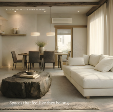 Creative branding and identity by the Chop Shop SG, The chop shop singapore, for a Luxury residential interior branding project, shown in a warm and inviting minimal home space.