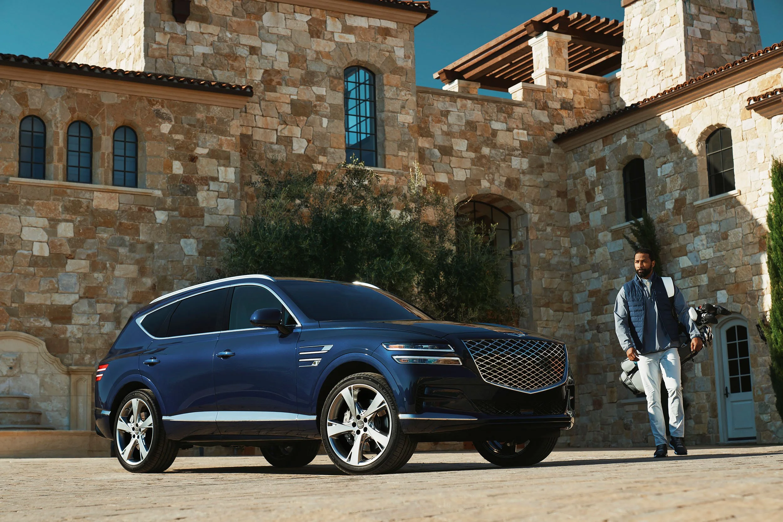 Genesis GV80 Golf Themed Photography.