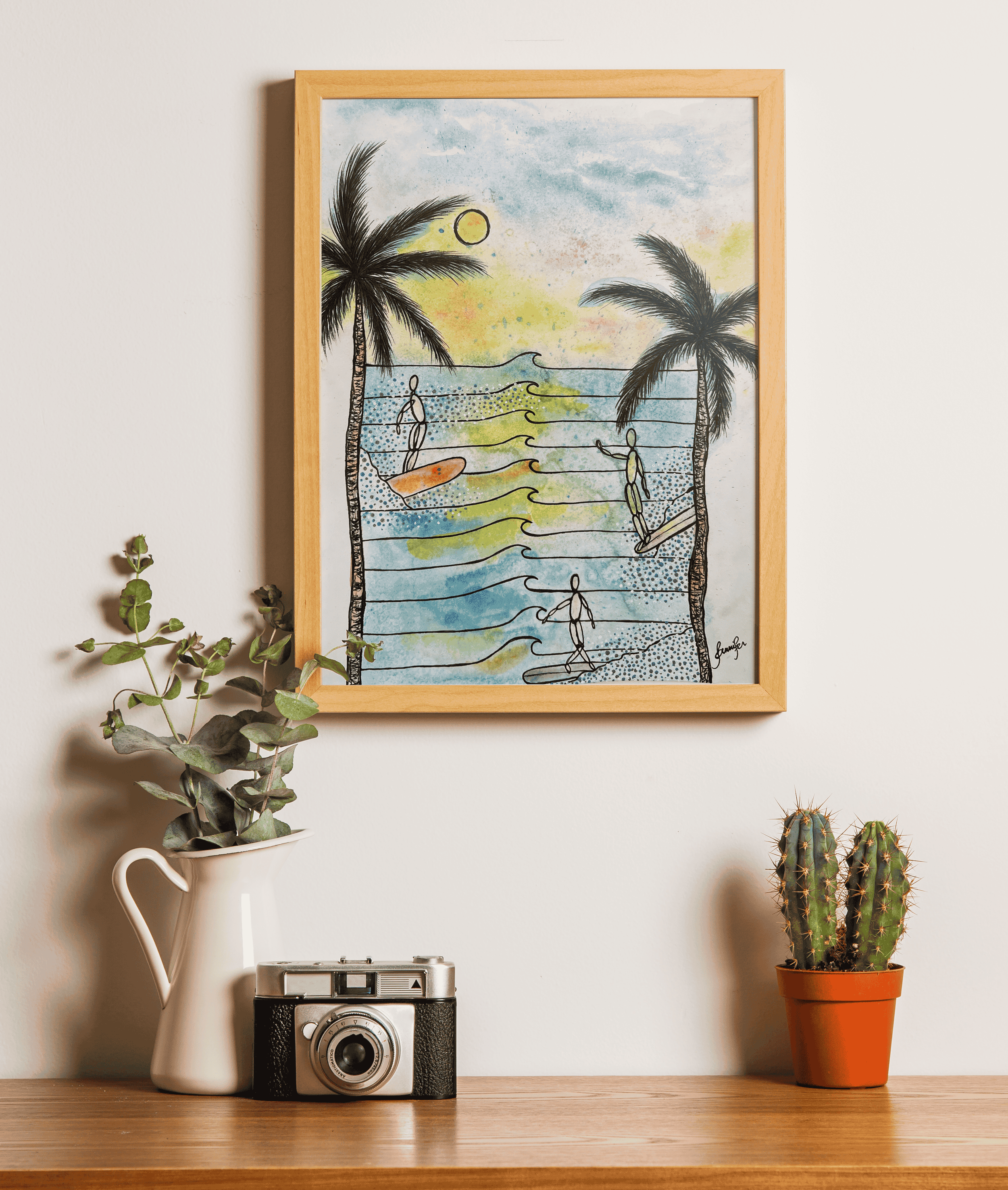 Girl was Surfing Print on Wall copy.png