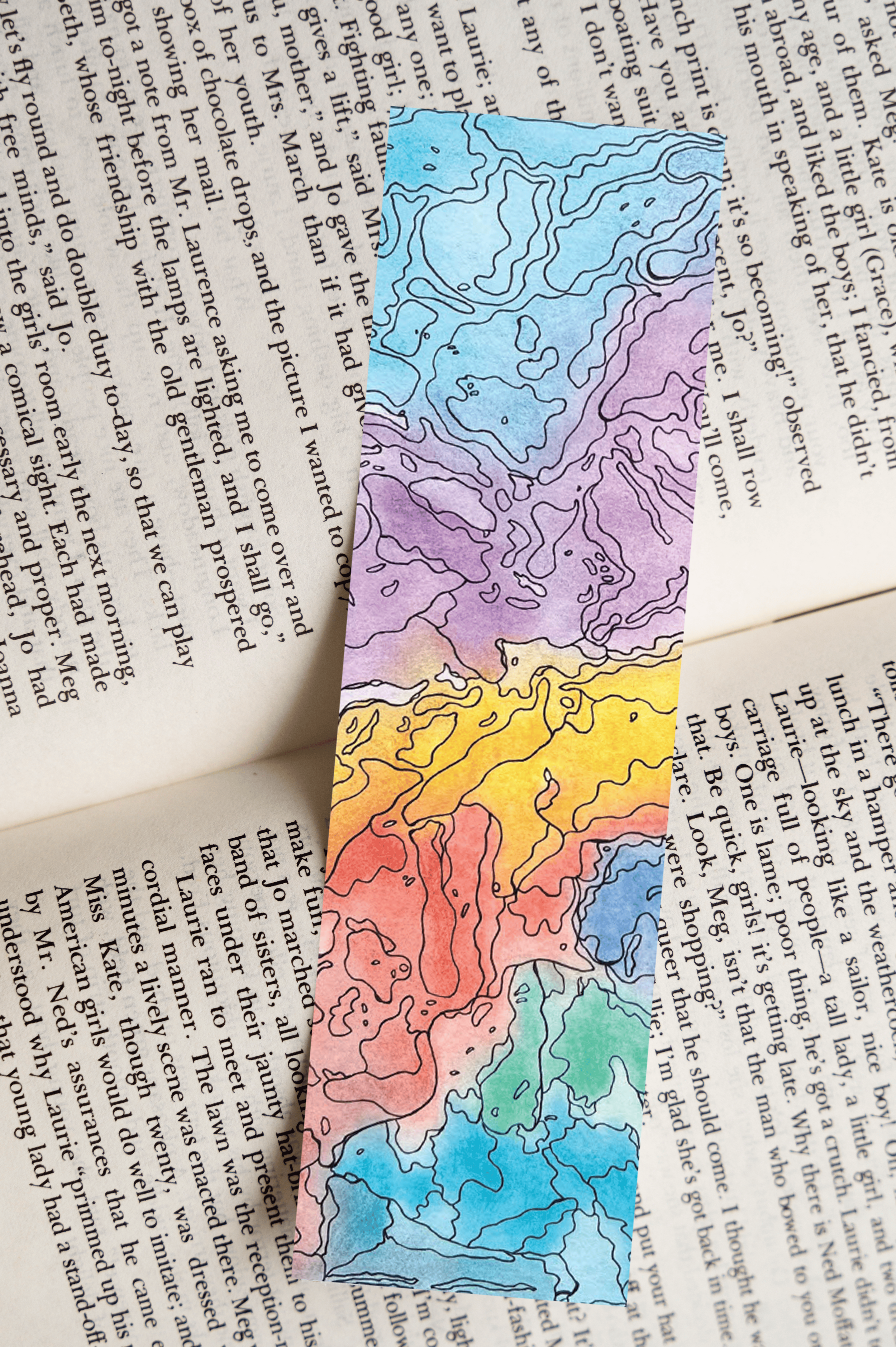 Mixed Media Bookmark Prints
