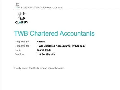 TWB Chartered Accountants — Website Design — Clarify