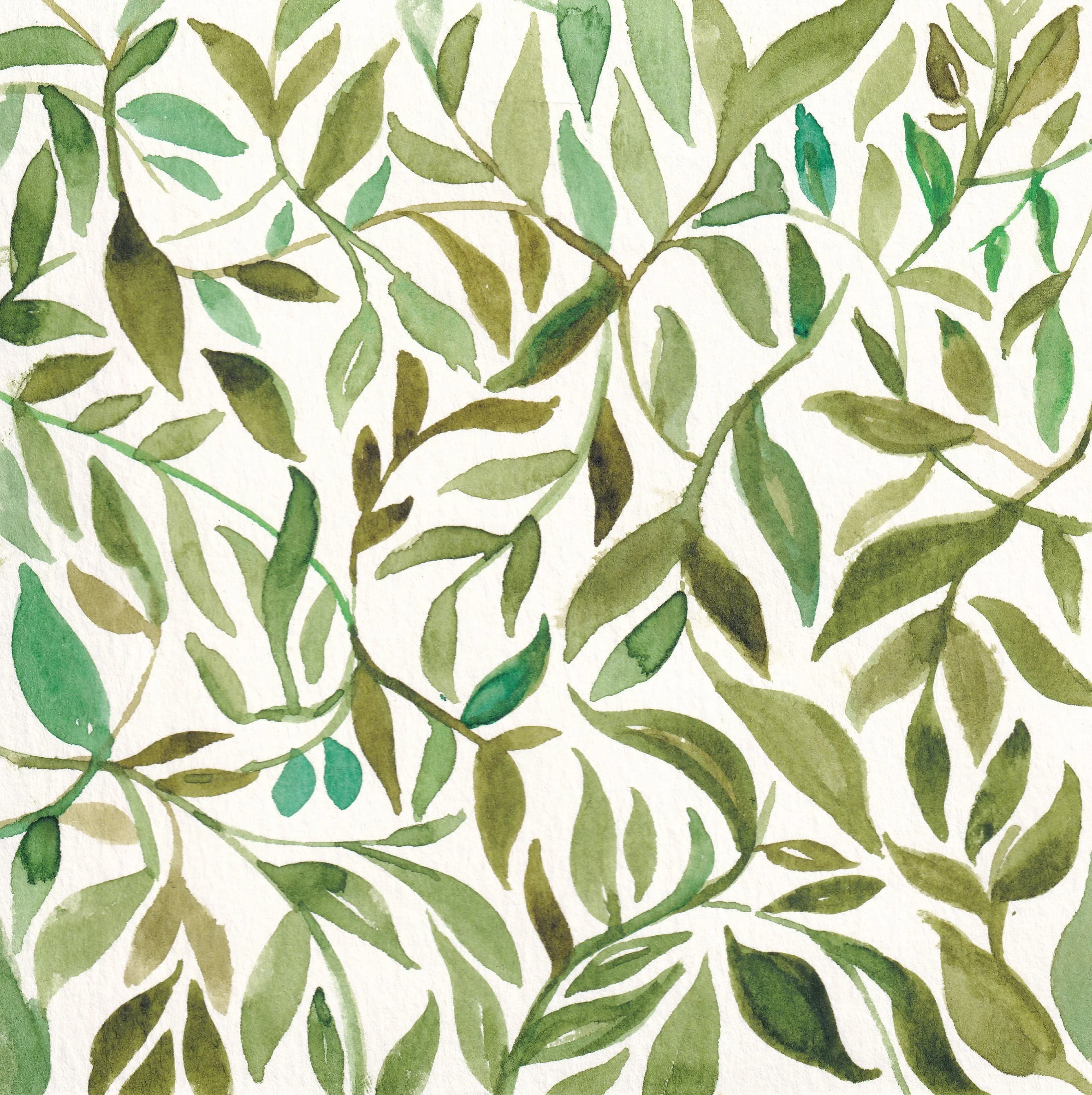 Watercolor Leaf Pattern