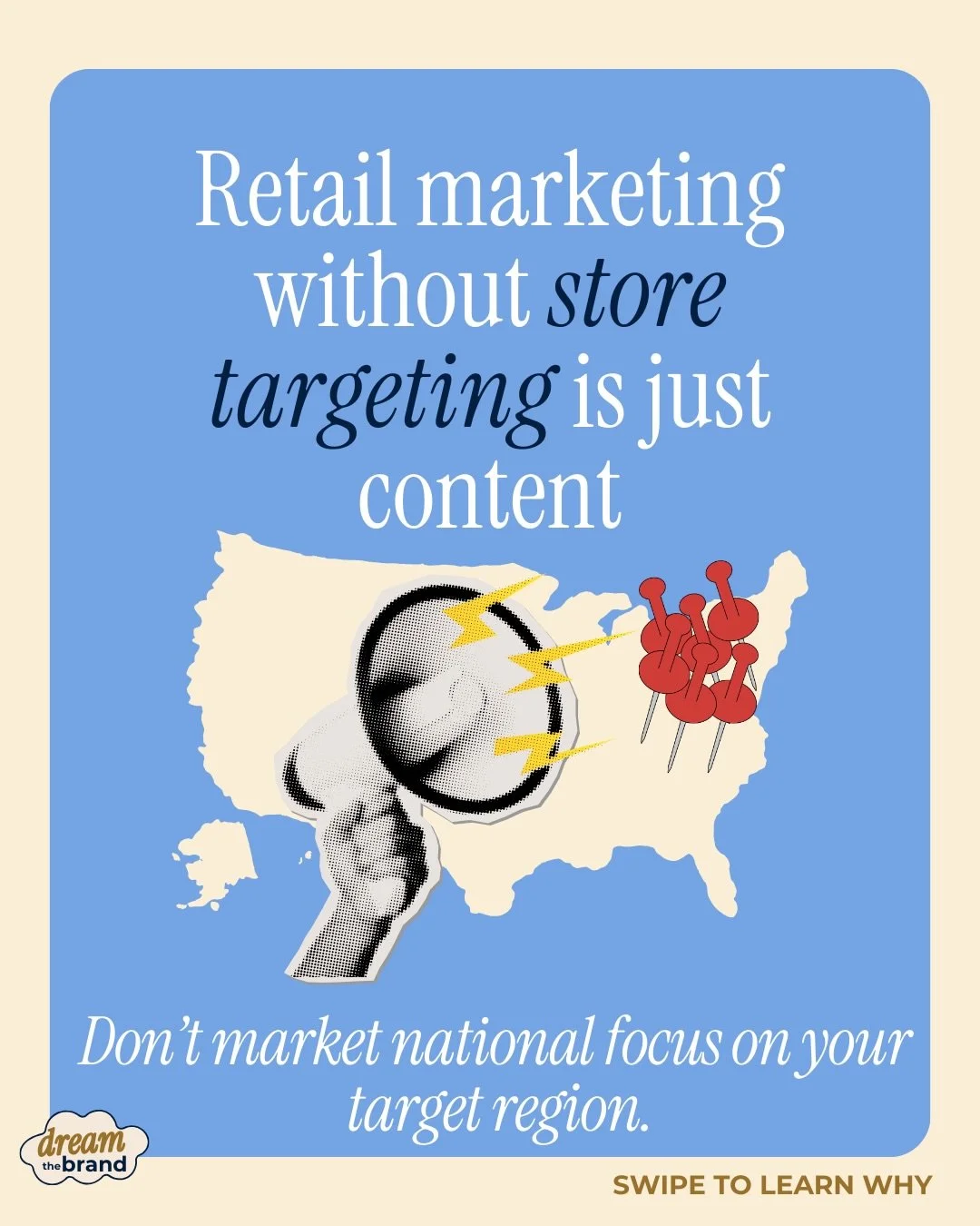 Most brands run &ldquo;brand awareness&rdquo; ads to everyone&hellip; while their product only exists in a small set of stores.

That&rsquo;s not retail growth. That&rsquo;s wasted spend.

If you want reorders, you need door-level marketing: 📍 pick 