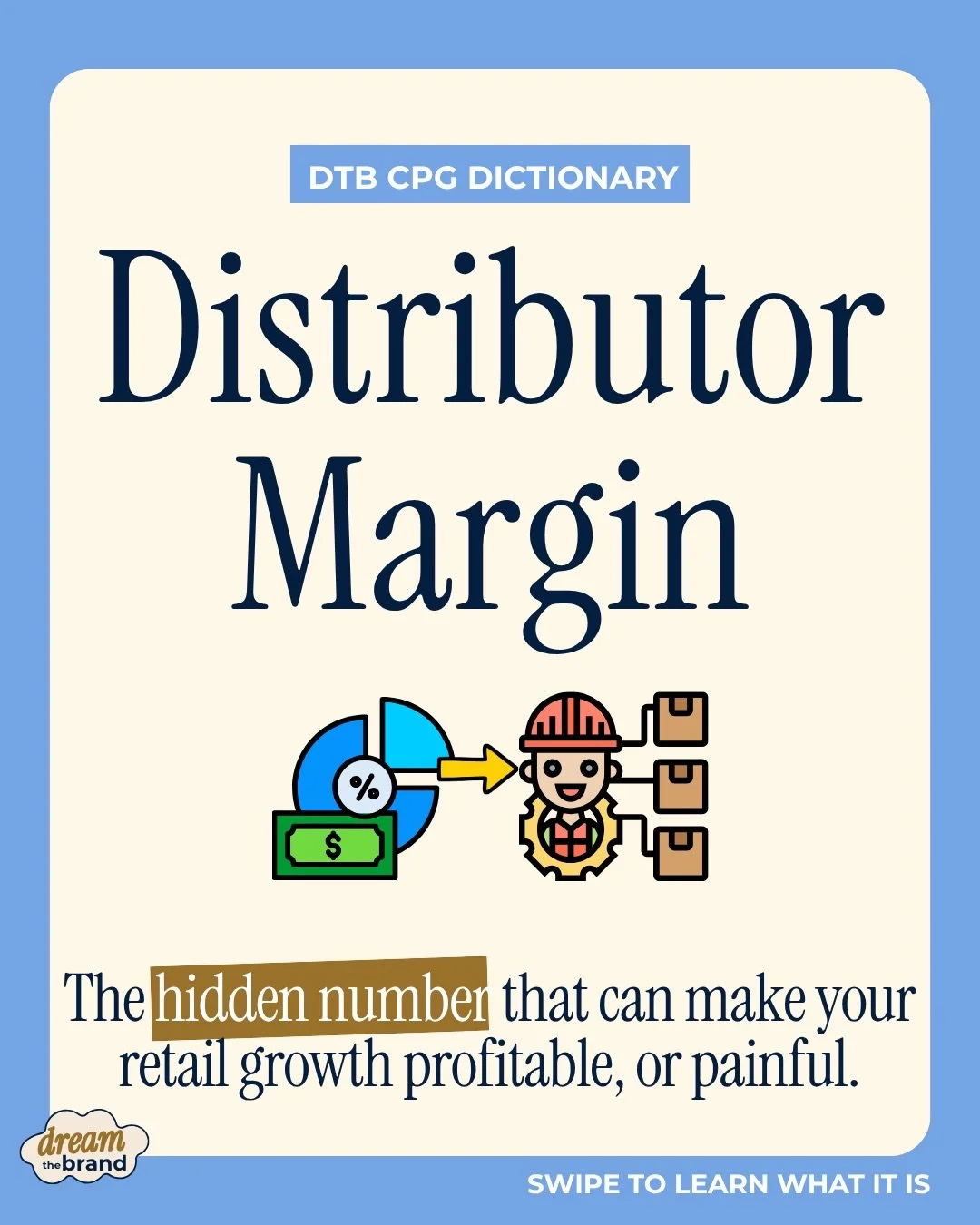 Most emerging brands focus on getting into retail. Very few stop to ask if their pricing can actually survive it 📦

One of the most overlooked numbers in CPG? Distributor margin.

Because if your pricing wasn&rsquo;t built for the full retail channe