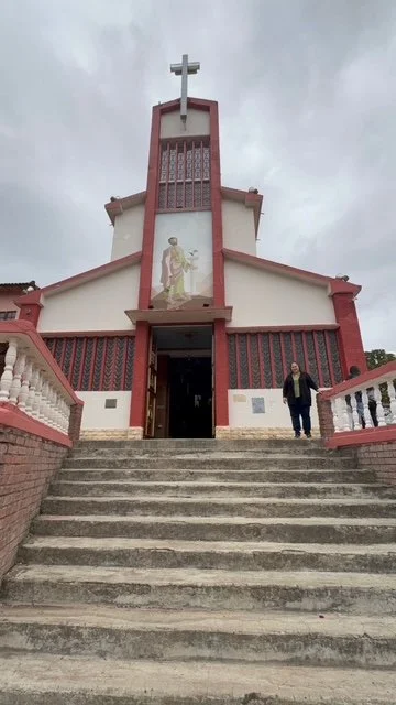 Visiting a Church on the Mountains of Ecuador