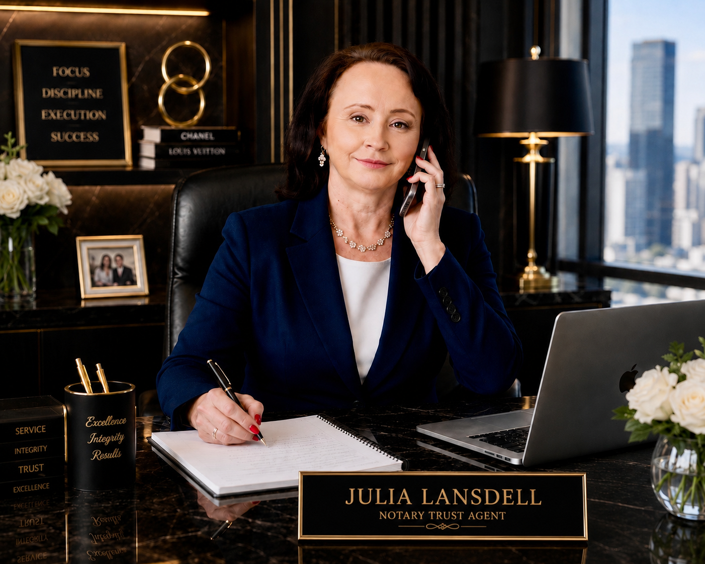 Julia Lansdell, owner and founder of Legacy signing services llc.