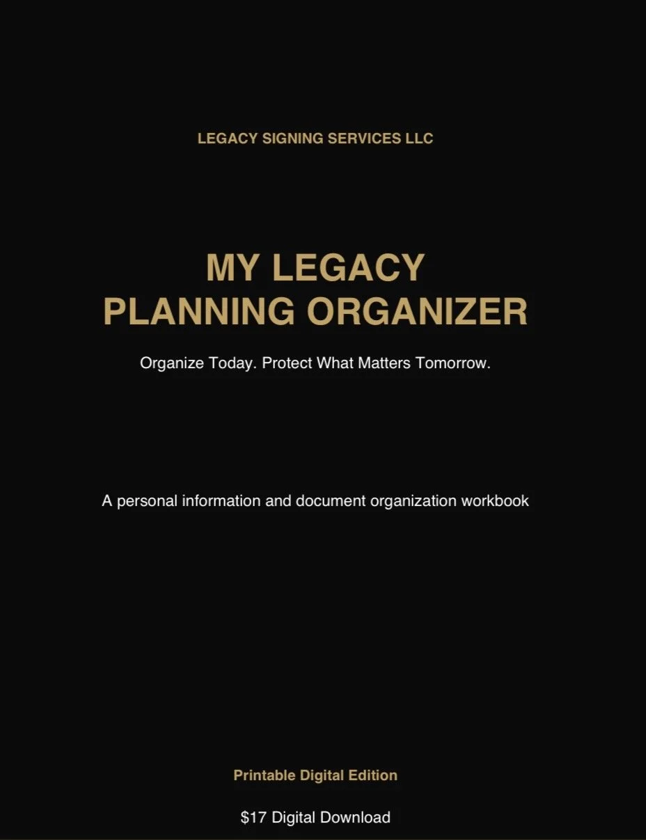 My Legacy Planning Organizer
