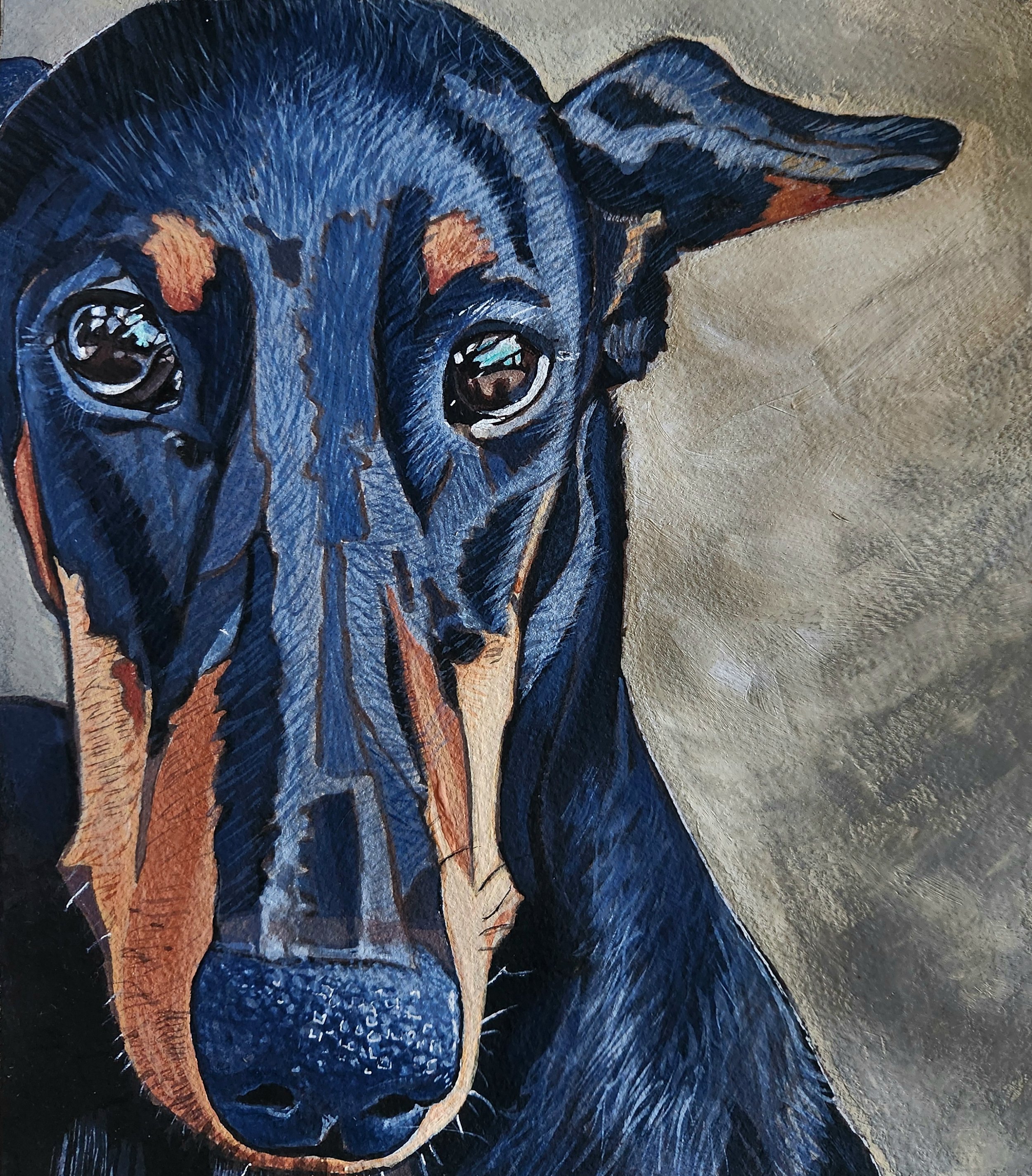 Acrylics and marker
8 x 9