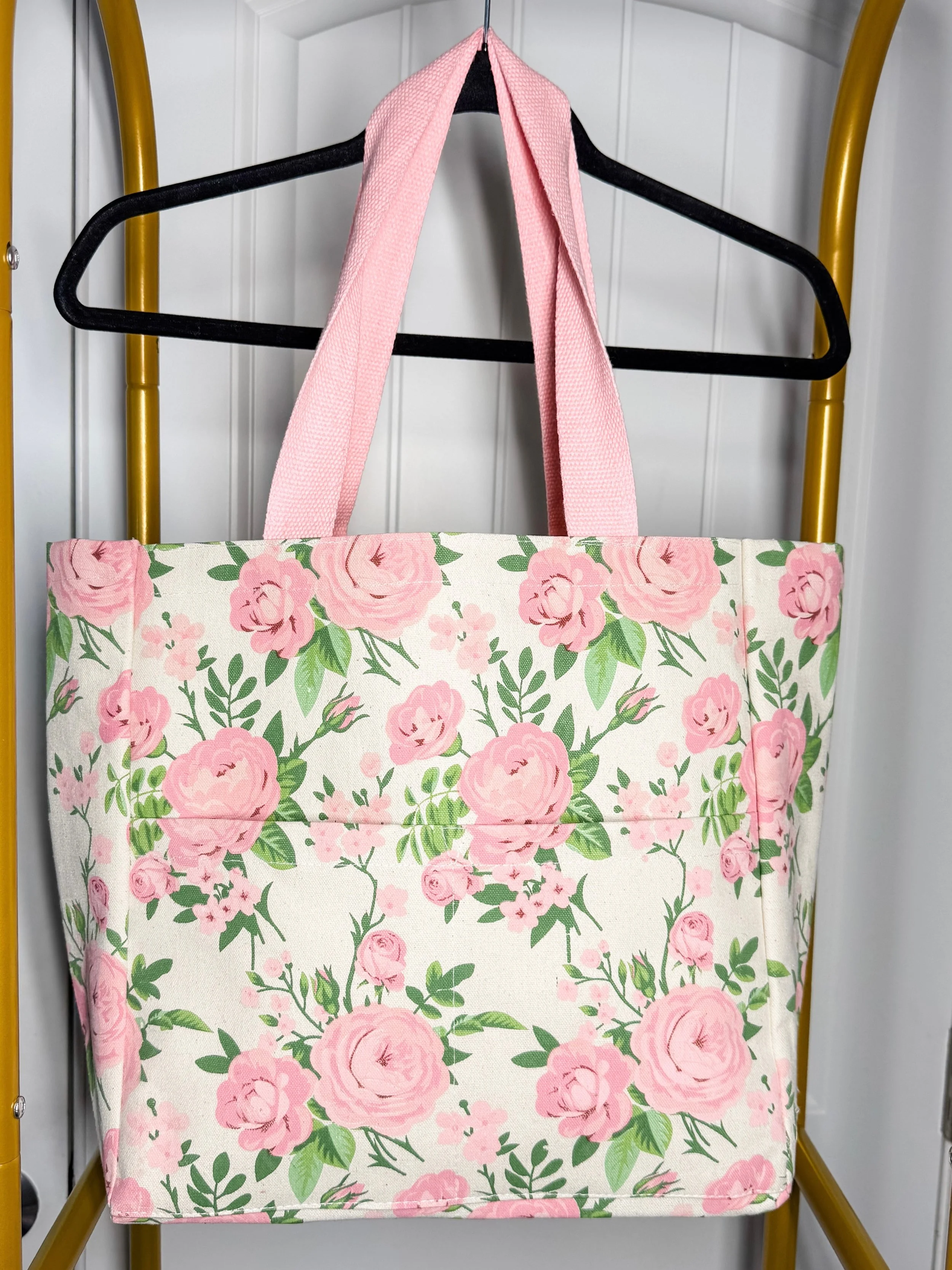 Pink Floral Tote