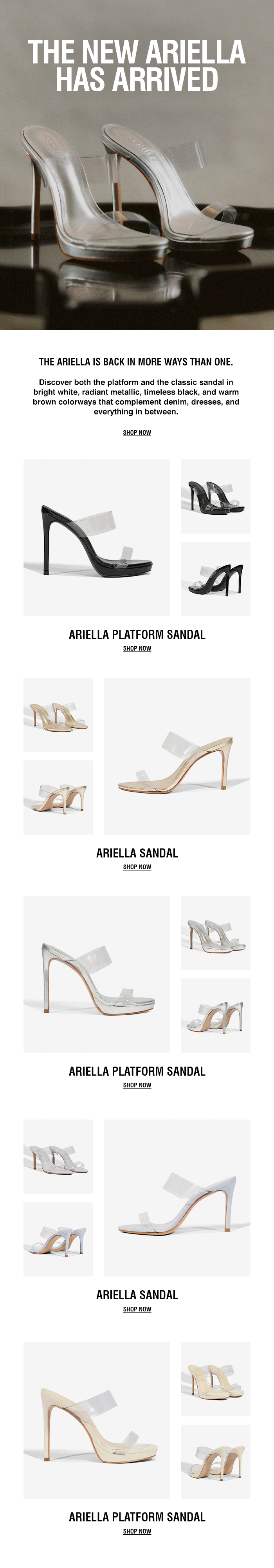 Spring 2026: New Ariella Sandals