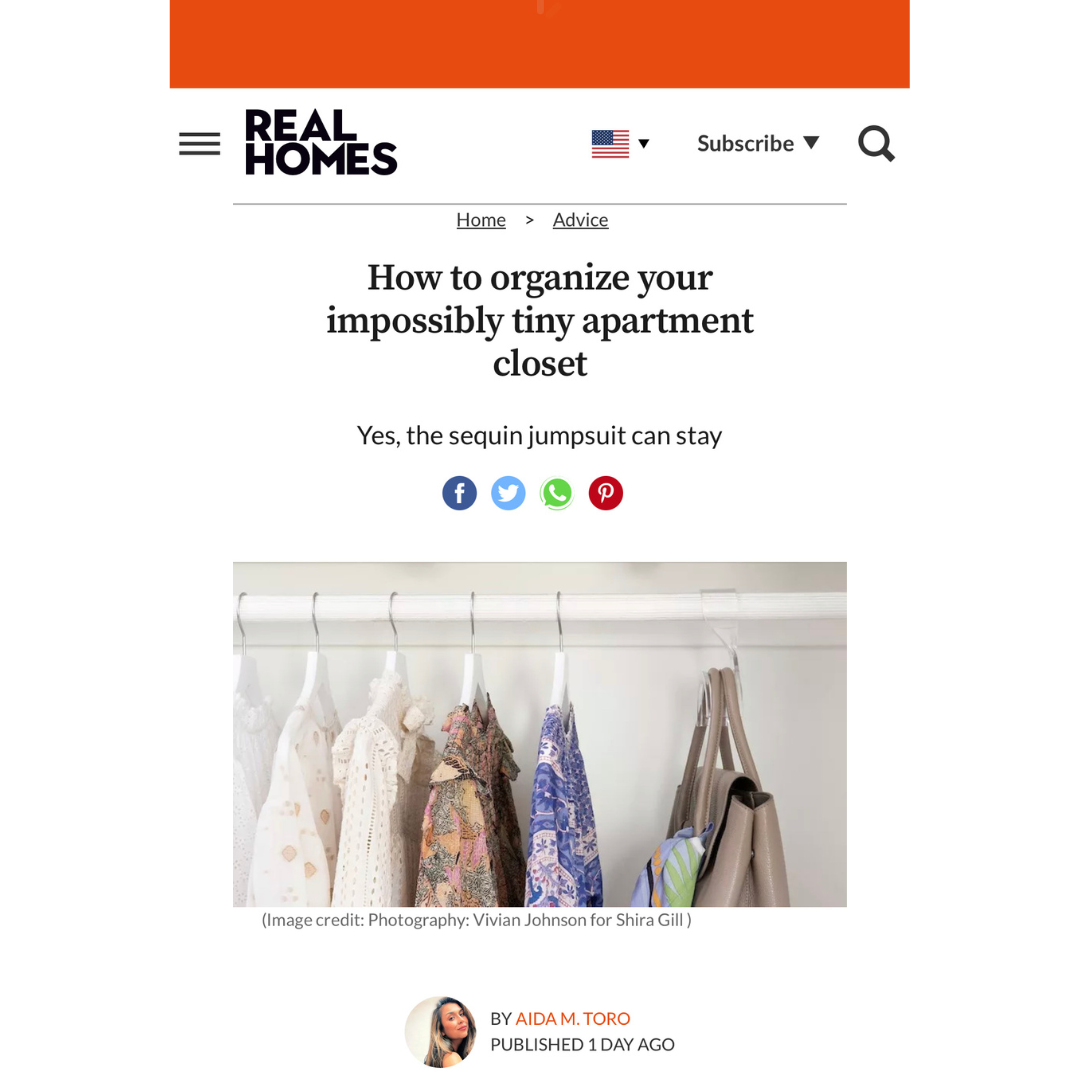 Real Homes: How to organize your impossibly tiny apartment closet