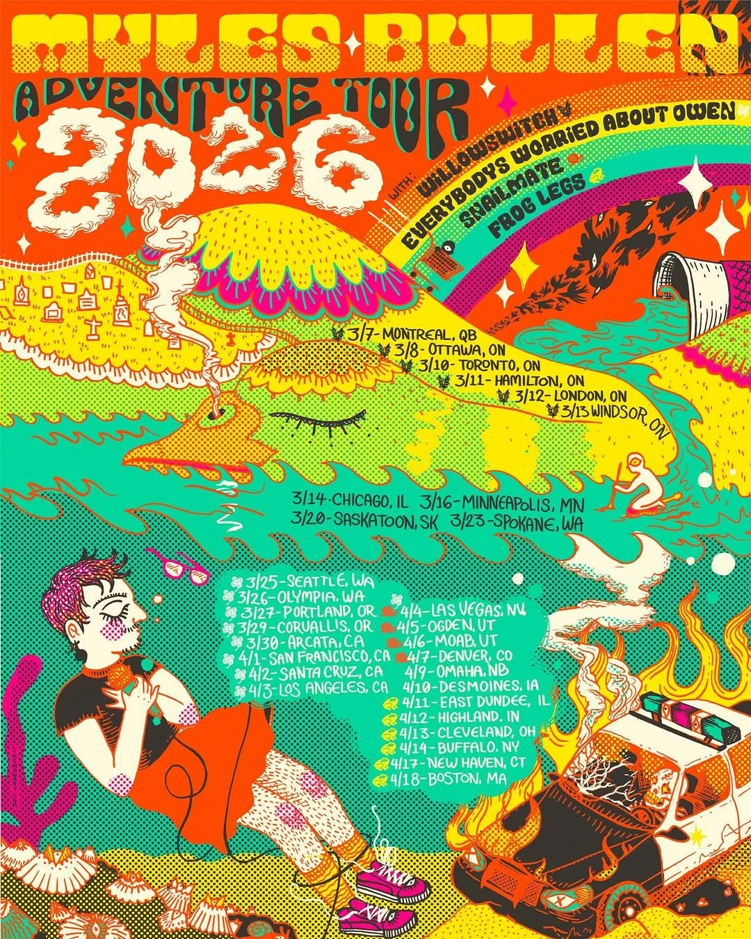 Myles Bullen Adventure Tour 2026 Poster