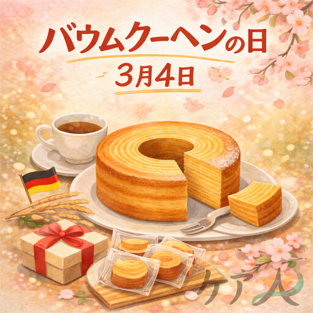 🍰 Baumkuchen Day　　　　　　　　　　　　　　バウムクーヘンの日