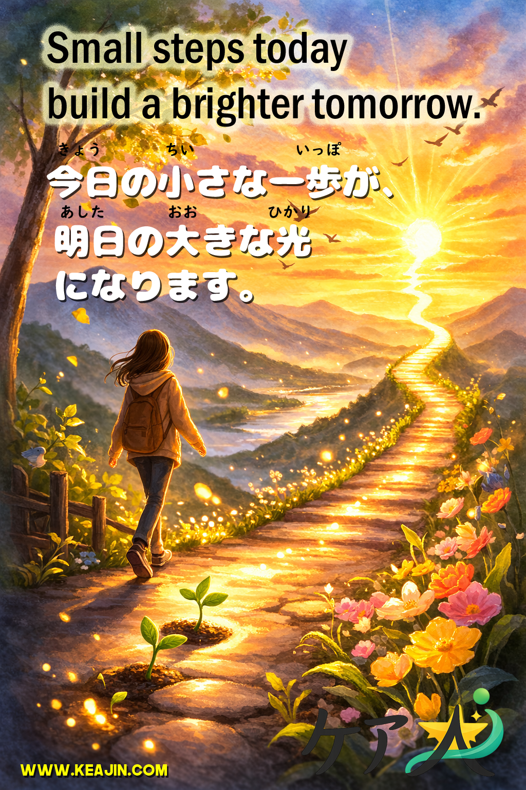 Small steps today build a brighter tomorrow. ✨