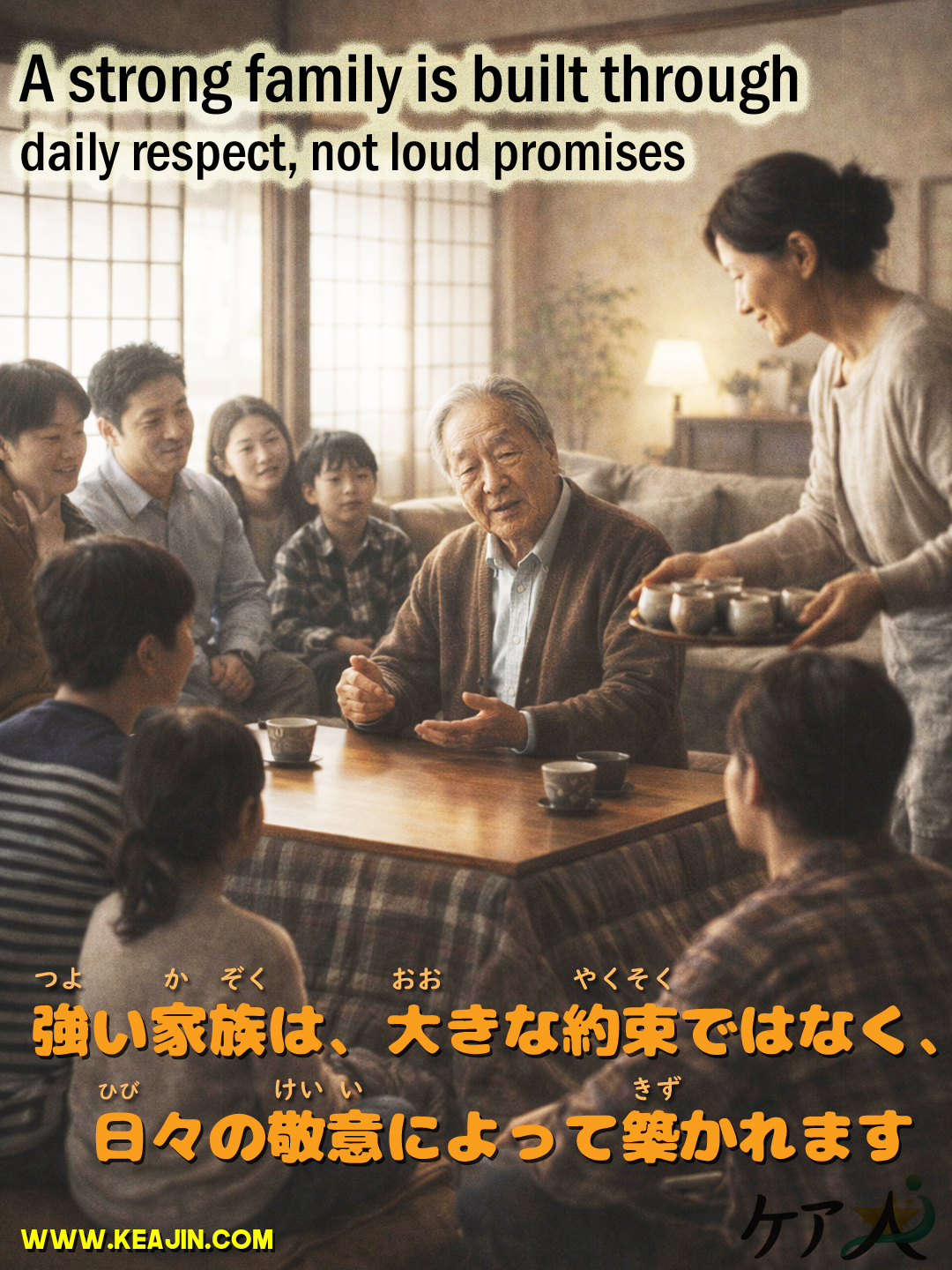 A strong family is built through daily respect, not loud promises.