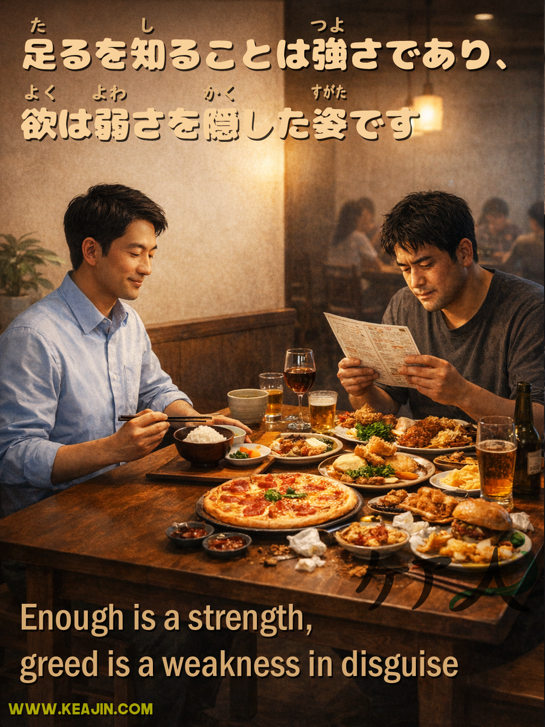 Enough is a strength greed is a weakness in disguise