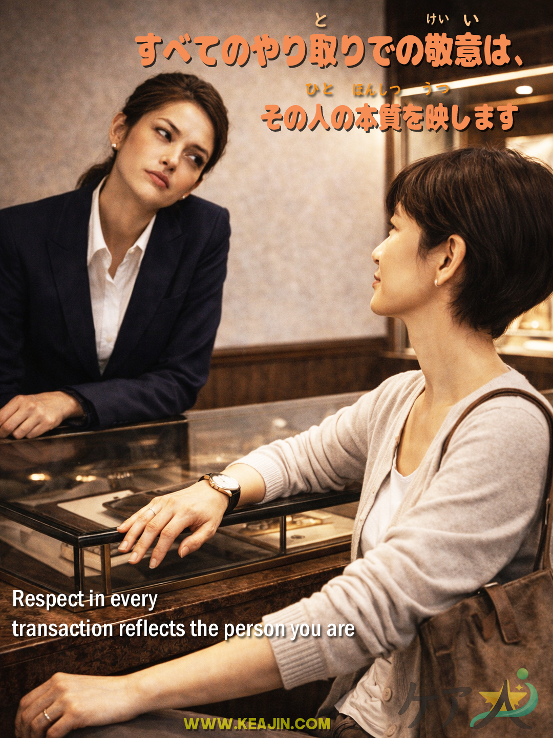 Respect in every transaction reflects the person you are. 