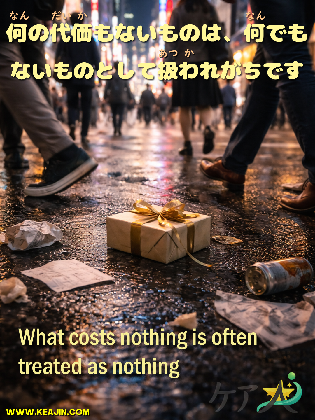What costs nothing is often treated as nothing