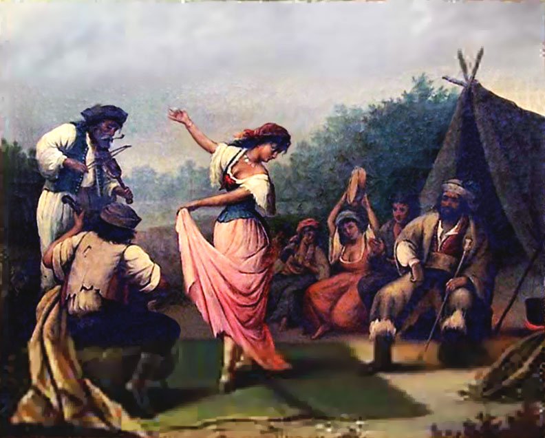 Campamento gitano con bailarina richard lipps.jpg