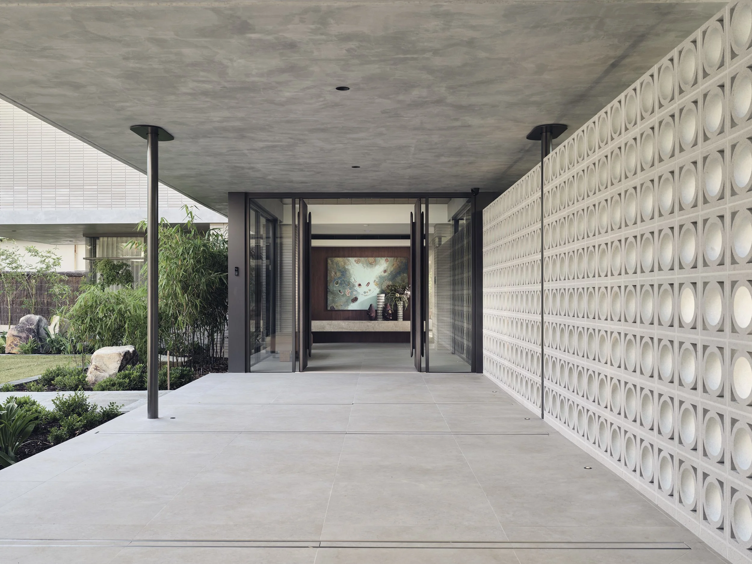 WALKWAY OUTSIDE OF MAIN ENTRY