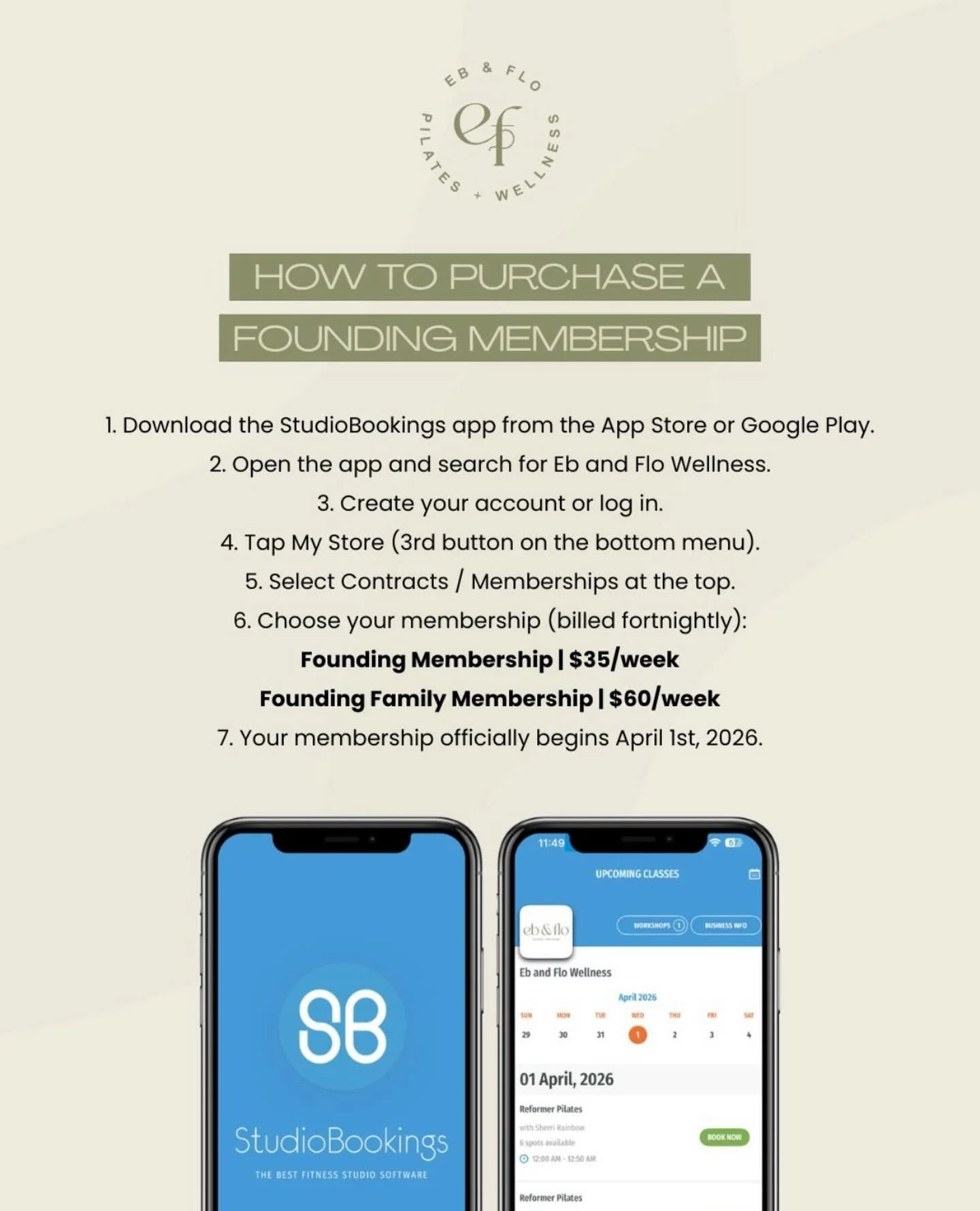 Can&rsquo;t make it today? We&rsquo;ve got you 🤎

You can still join Eb &amp; Flo by following the steps above to secure your founding membership.

Once you&rsquo;re signed up, we&rsquo;ll be in touch to organise your onboarding session and get you 